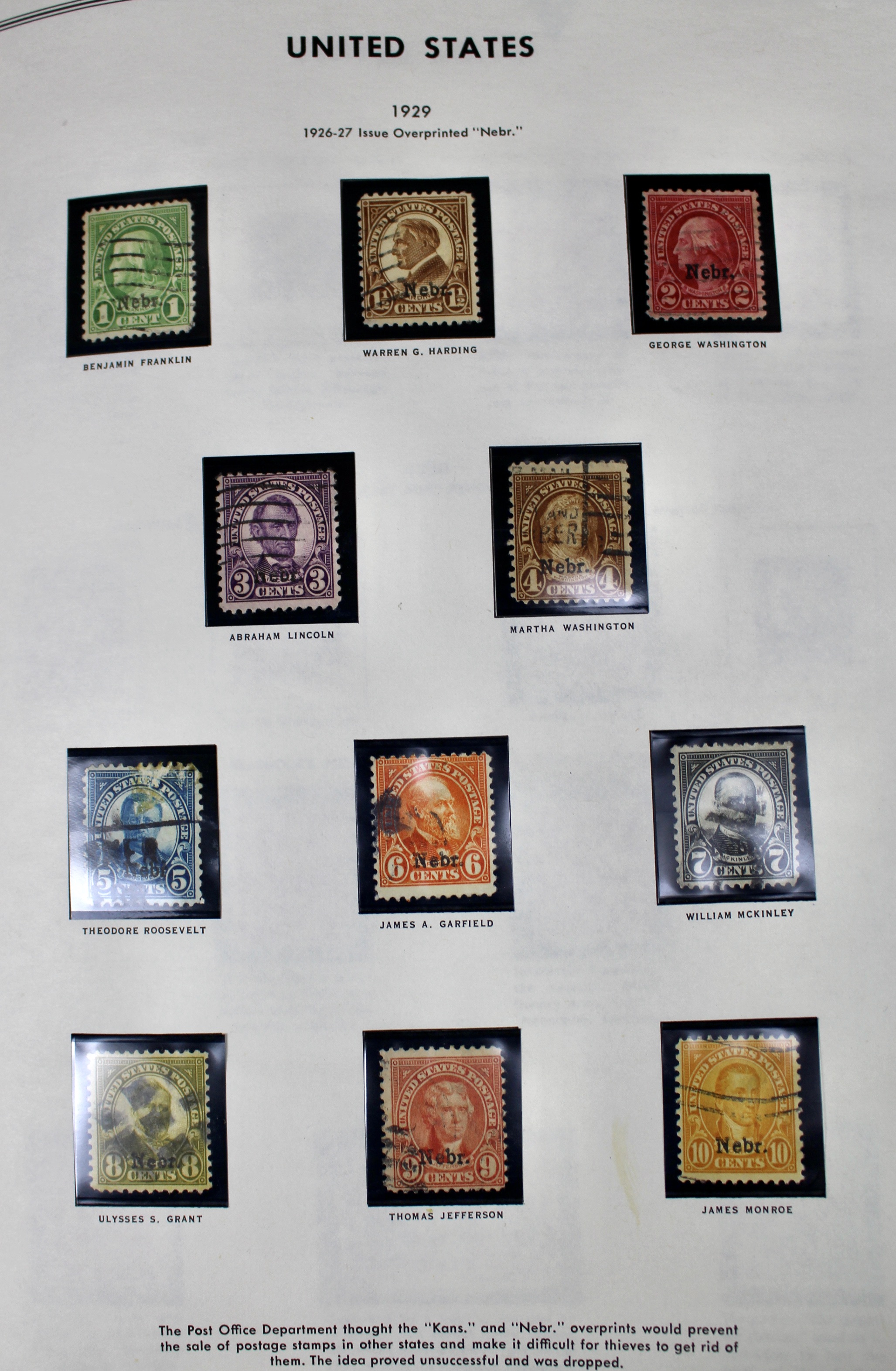 United States Liberty Stamp Album