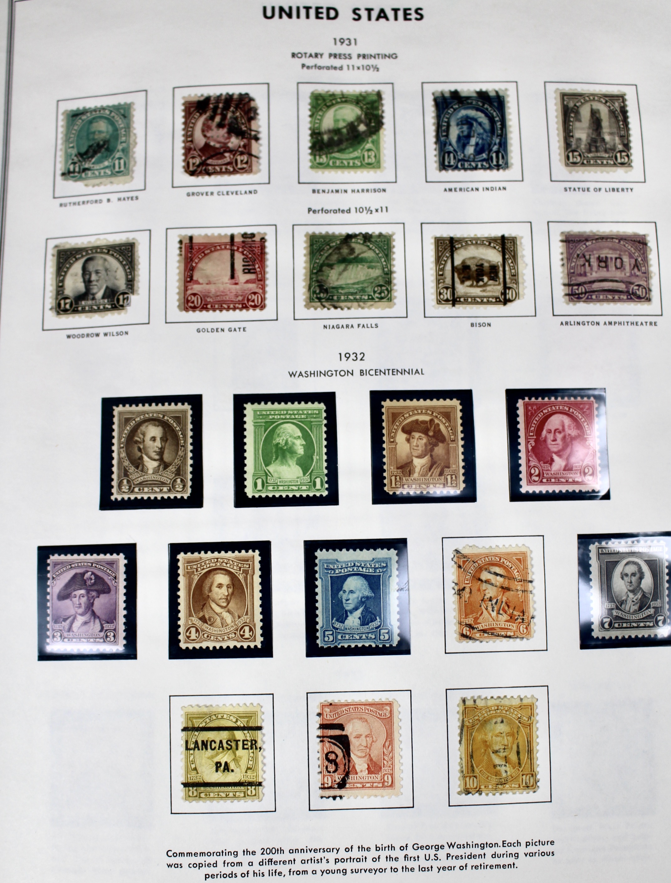 United States Liberty Stamp Album