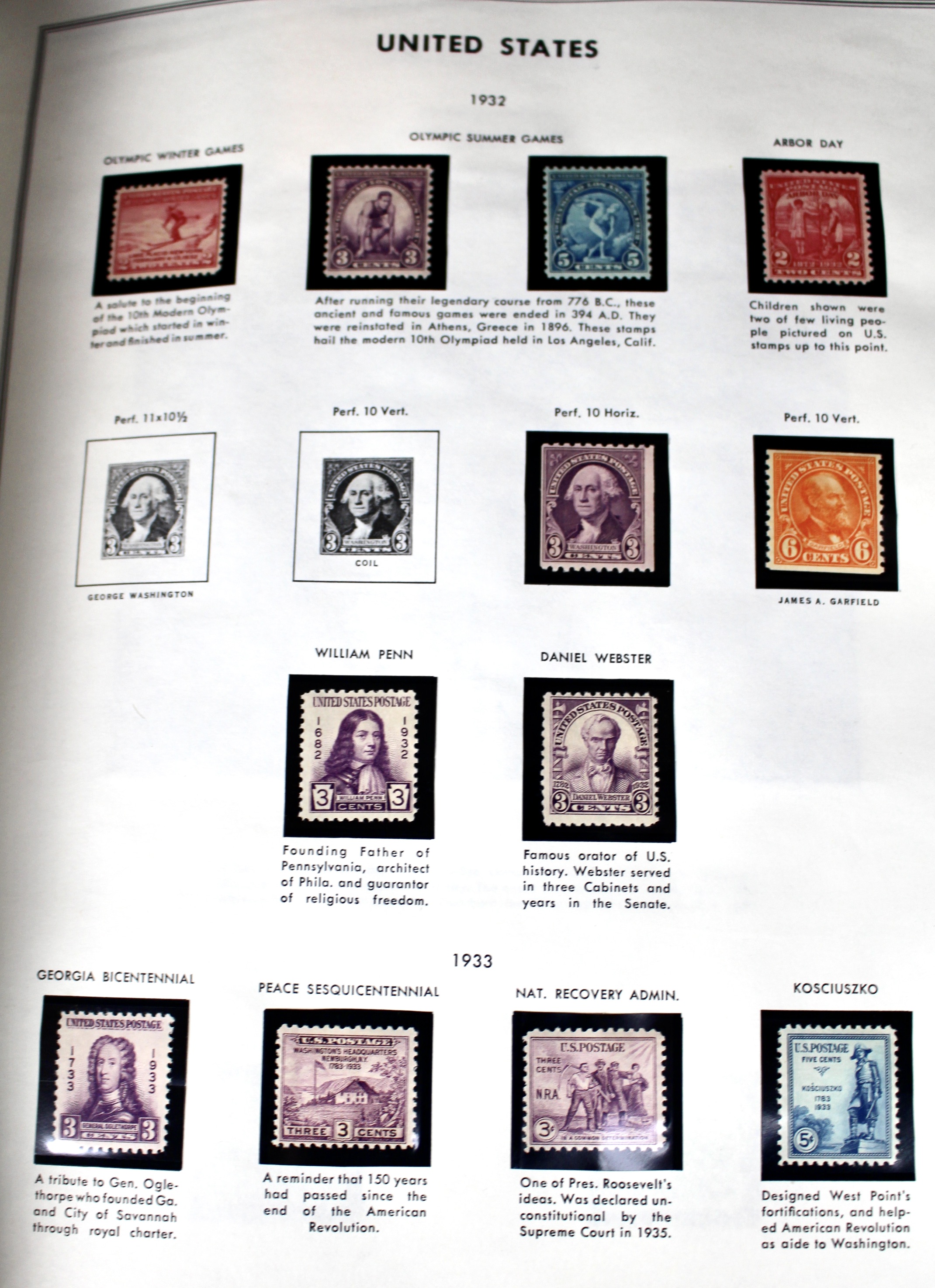 United States Liberty Stamp Album