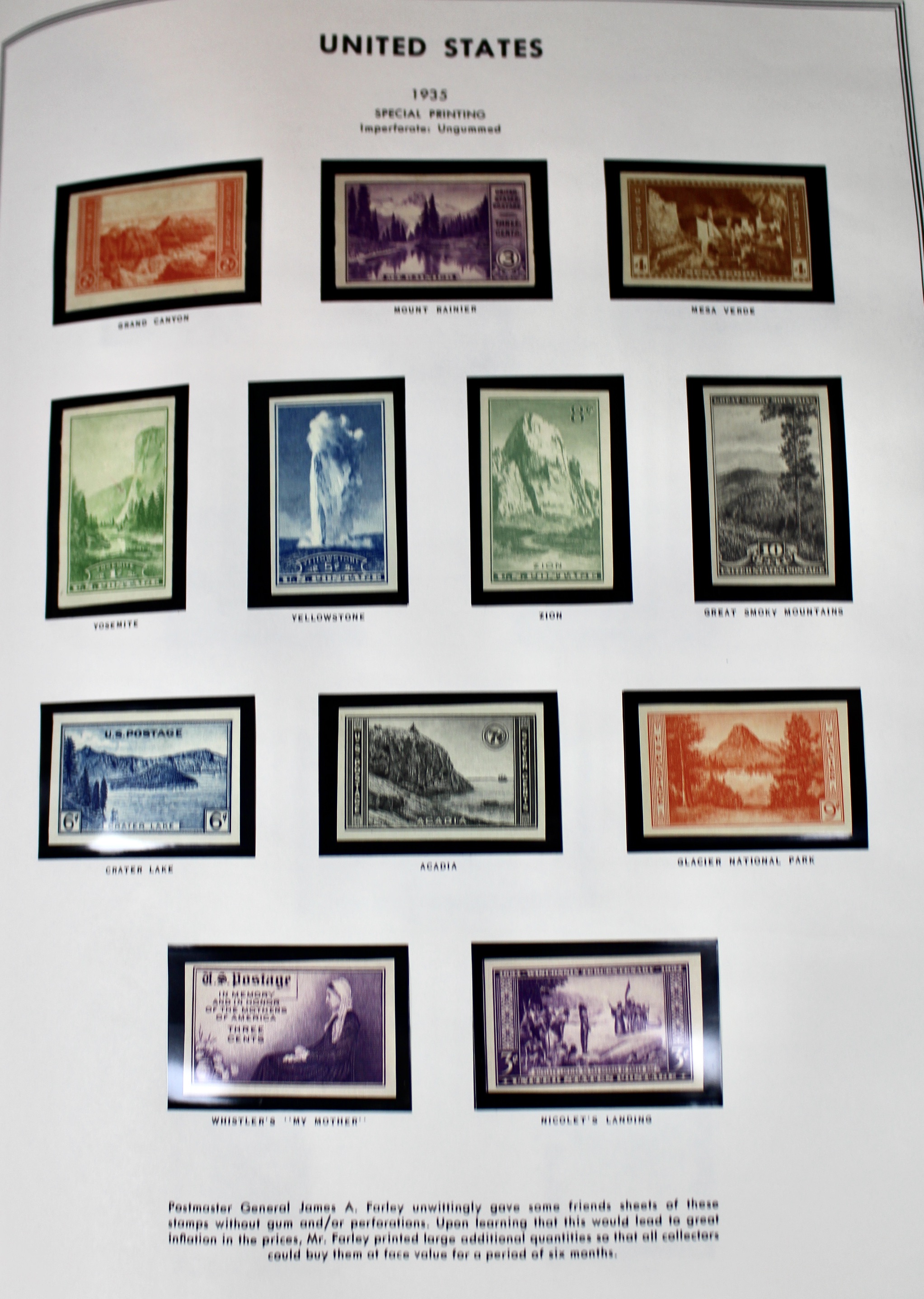 United States Liberty Stamp Album