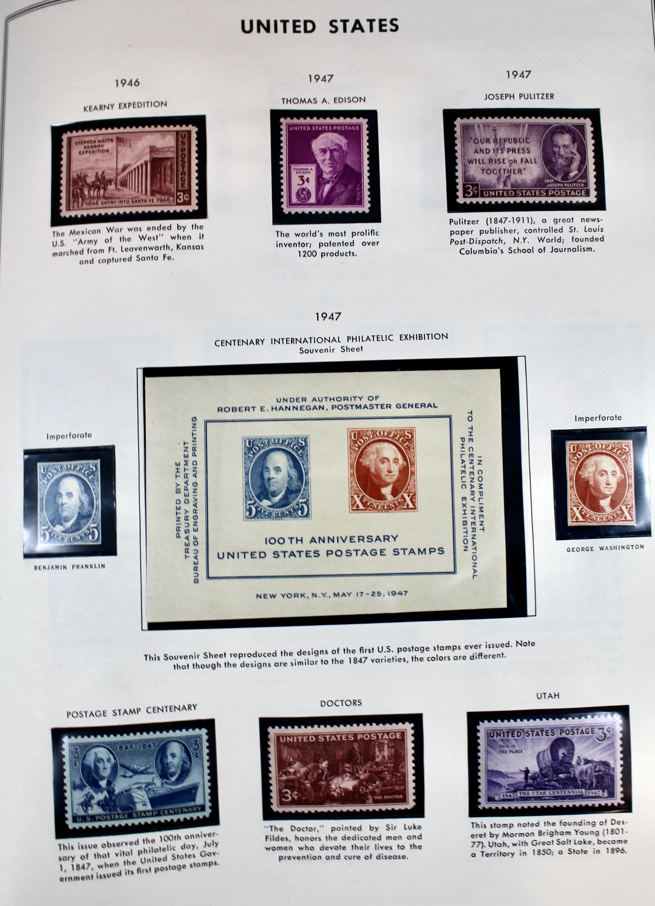 United States Liberty Stamp Album