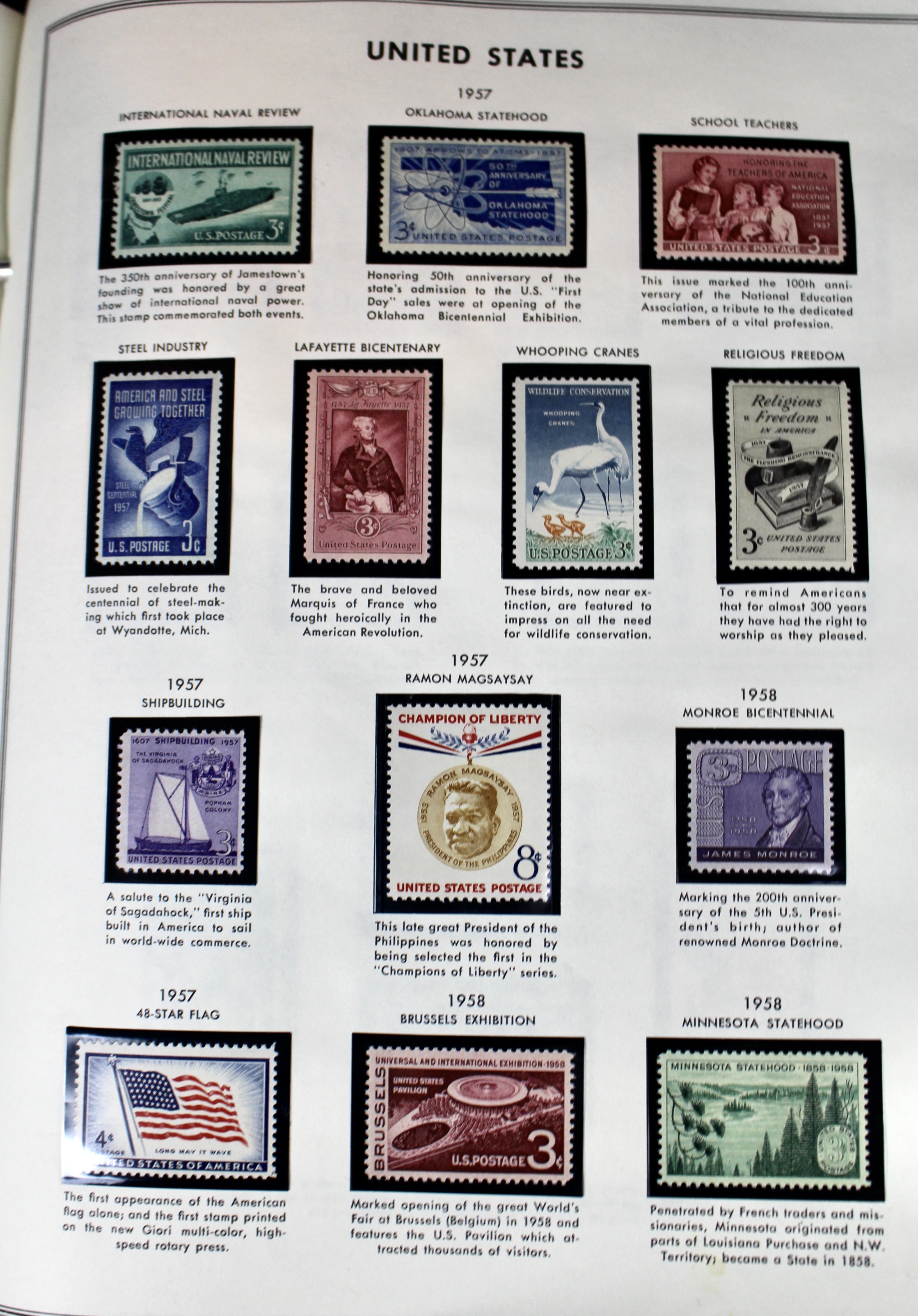 United States Liberty Stamp Album
