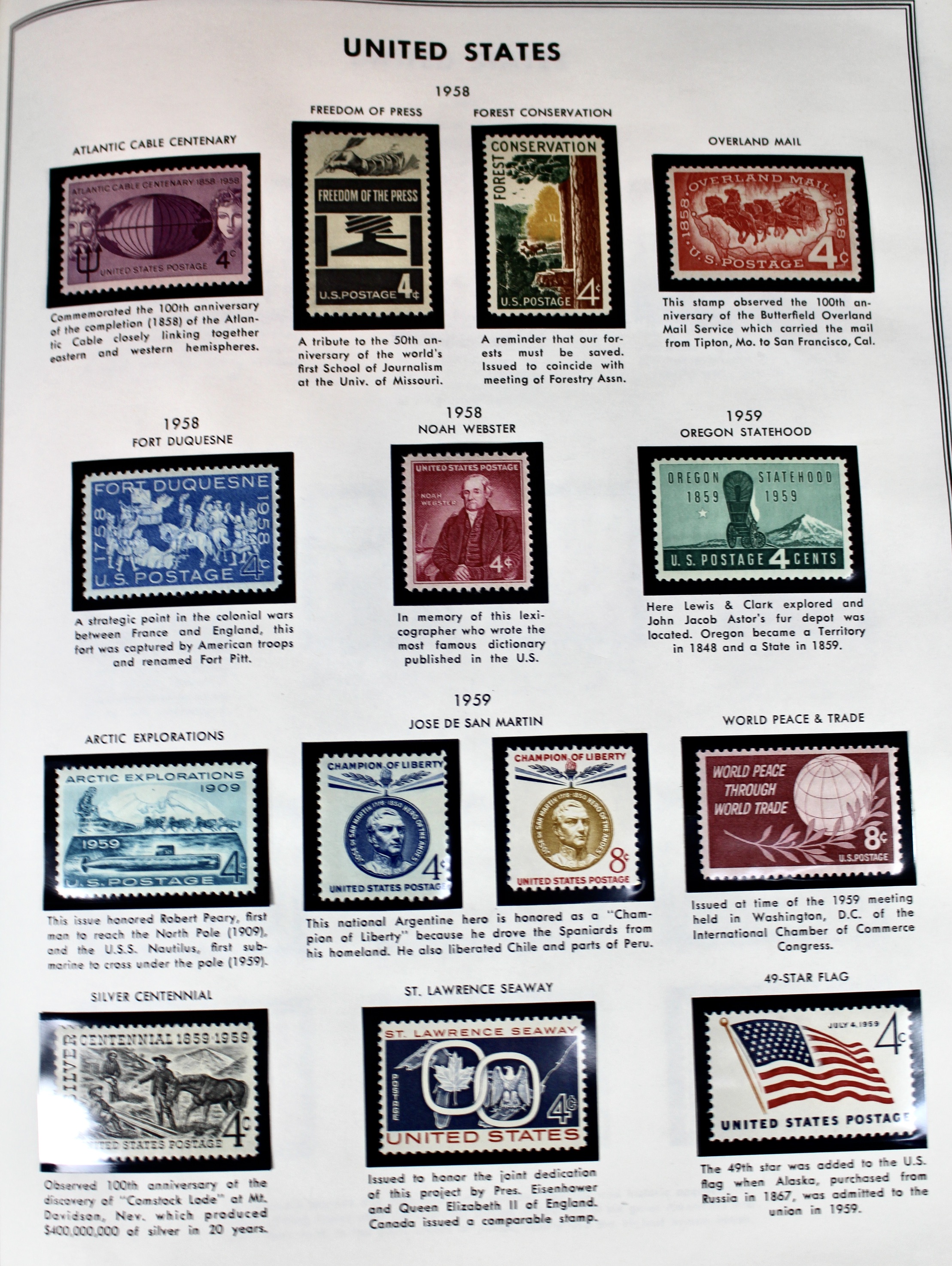 United States Liberty Stamp Album