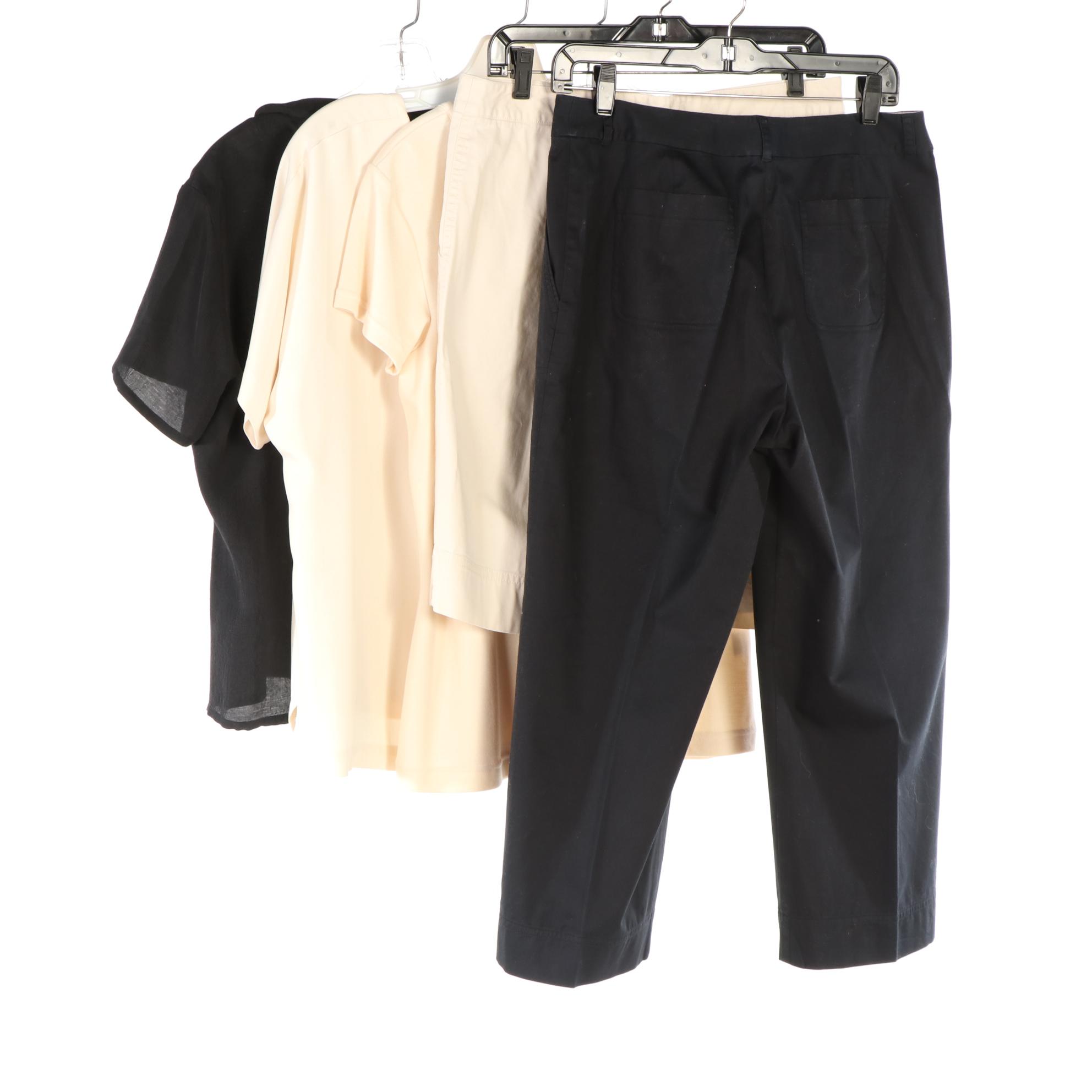 Tommy Bahama Silk Tops, Camp Shirt, Shorts, and Cropped Pants