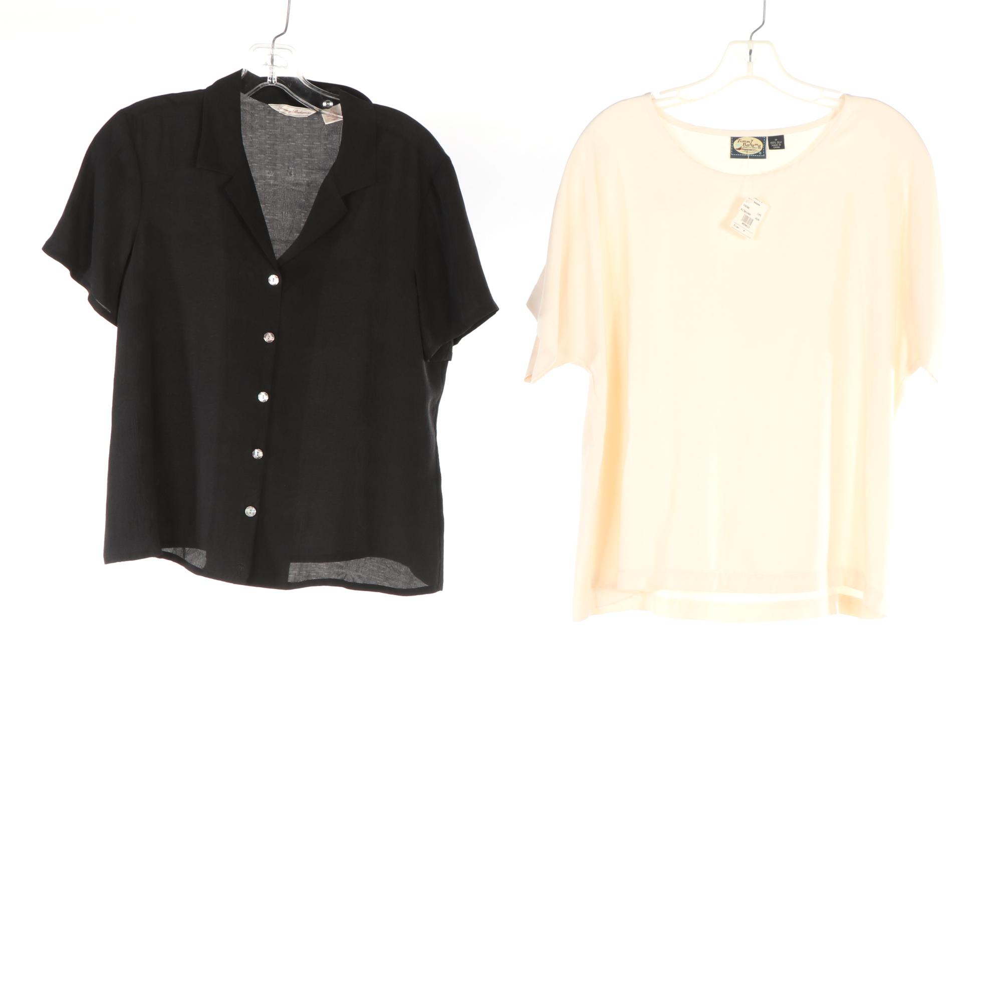 Tommy Bahama Silk Tops, Camp Shirt, Shorts, and Cropped Pants