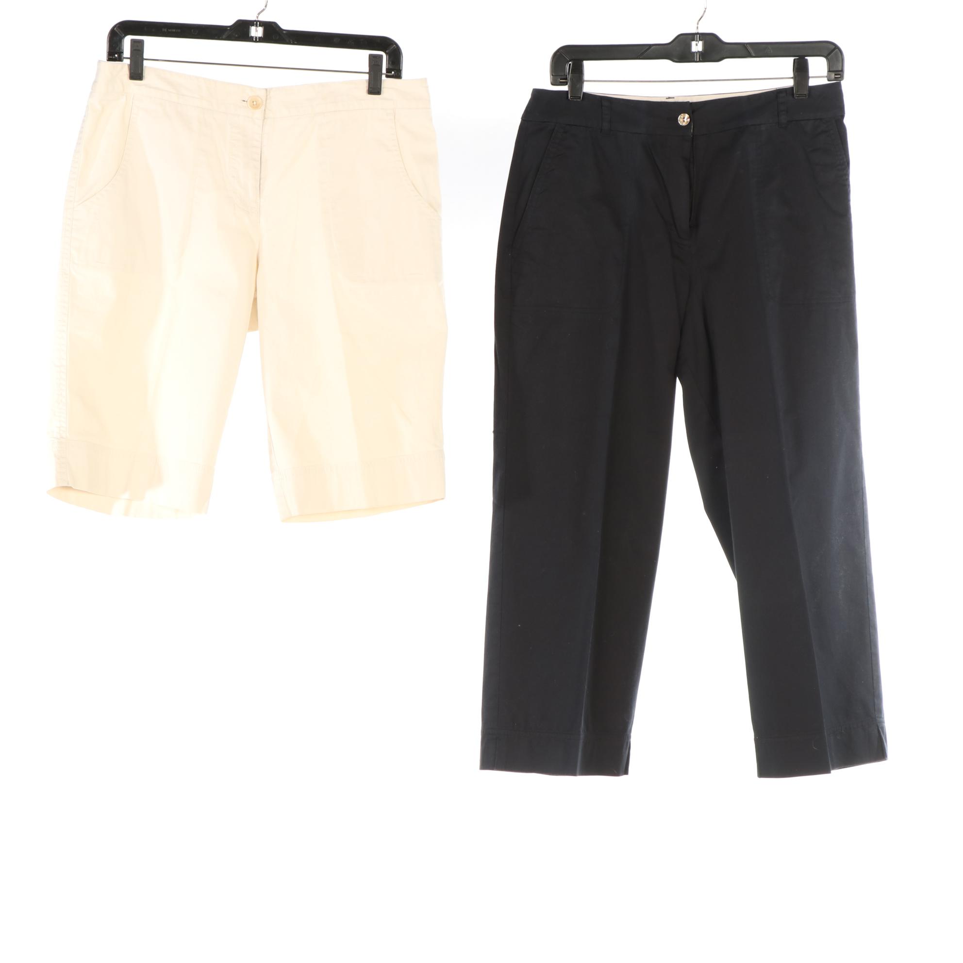 Tommy Bahama Silk Tops, Camp Shirt, Shorts, and Cropped Pants