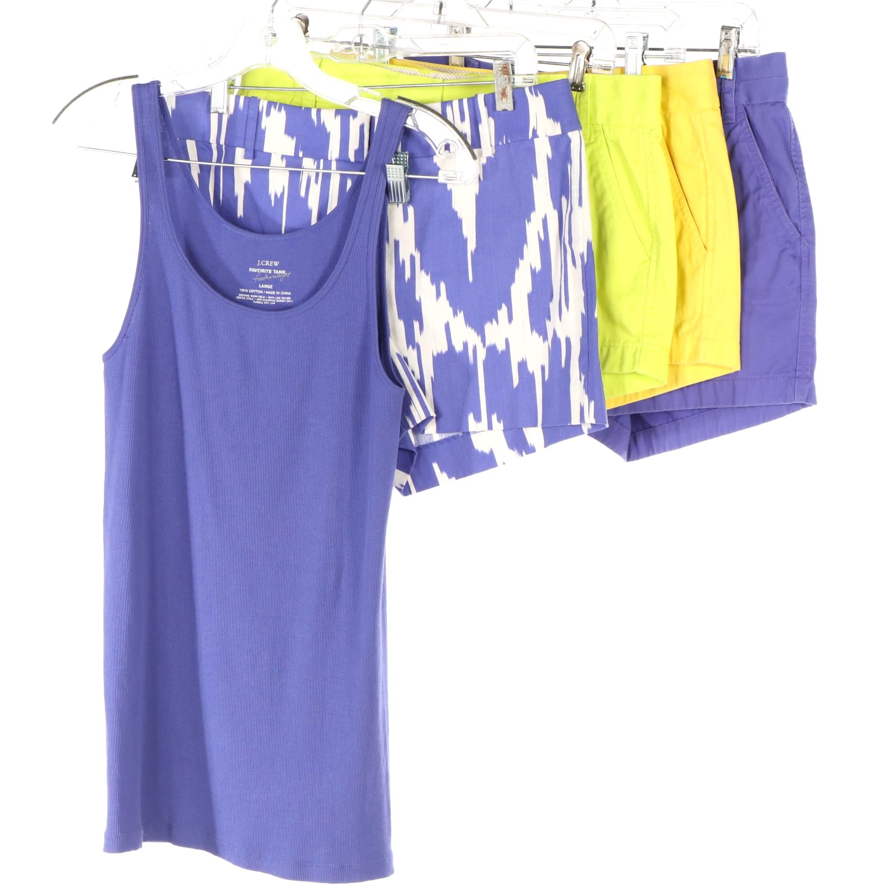 J. Crew Chino Shorts and Ribbed Tank Top