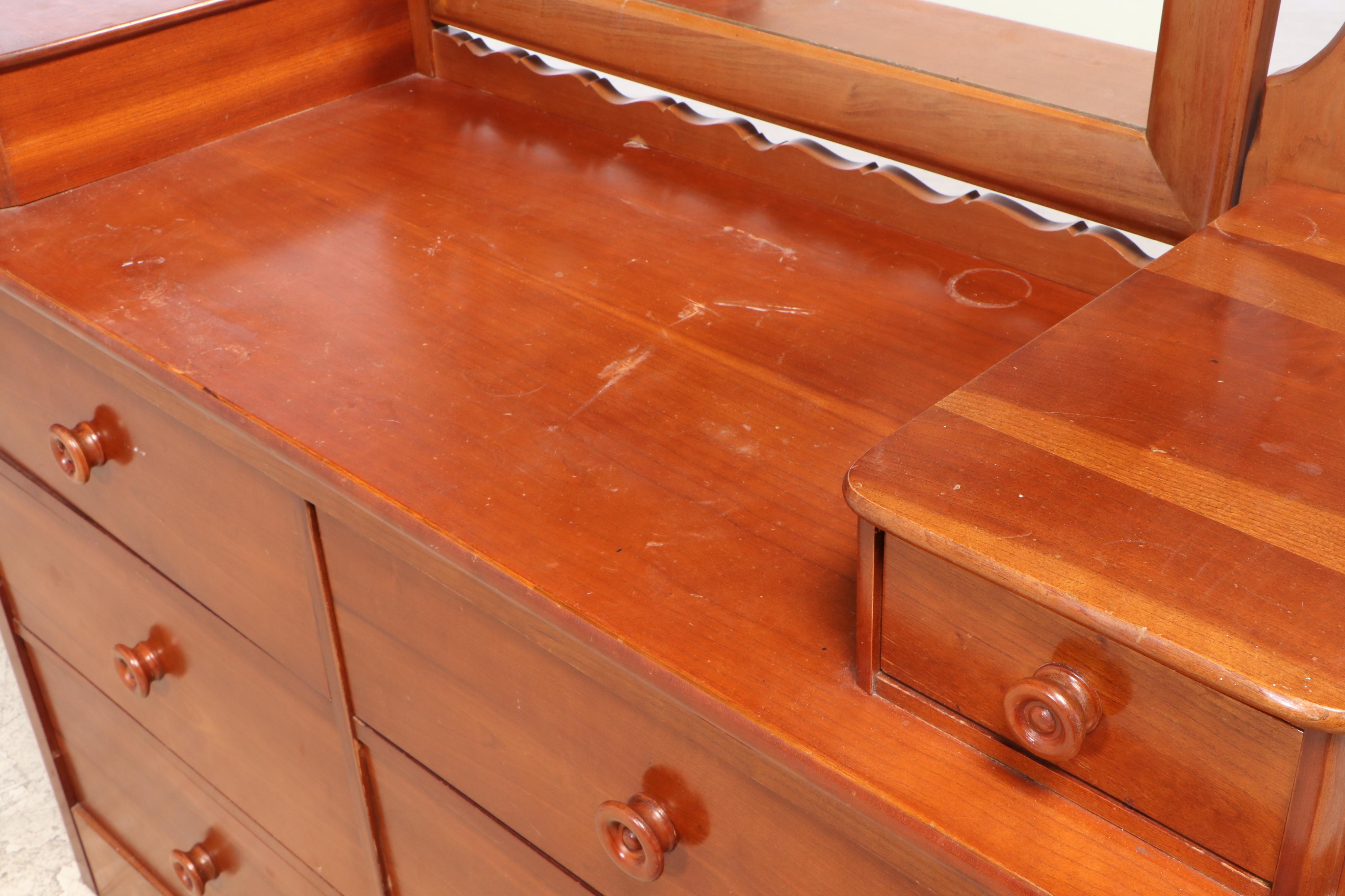 Cavalier Late Federal Style Cherrywood Dresser, Mid-20th Century