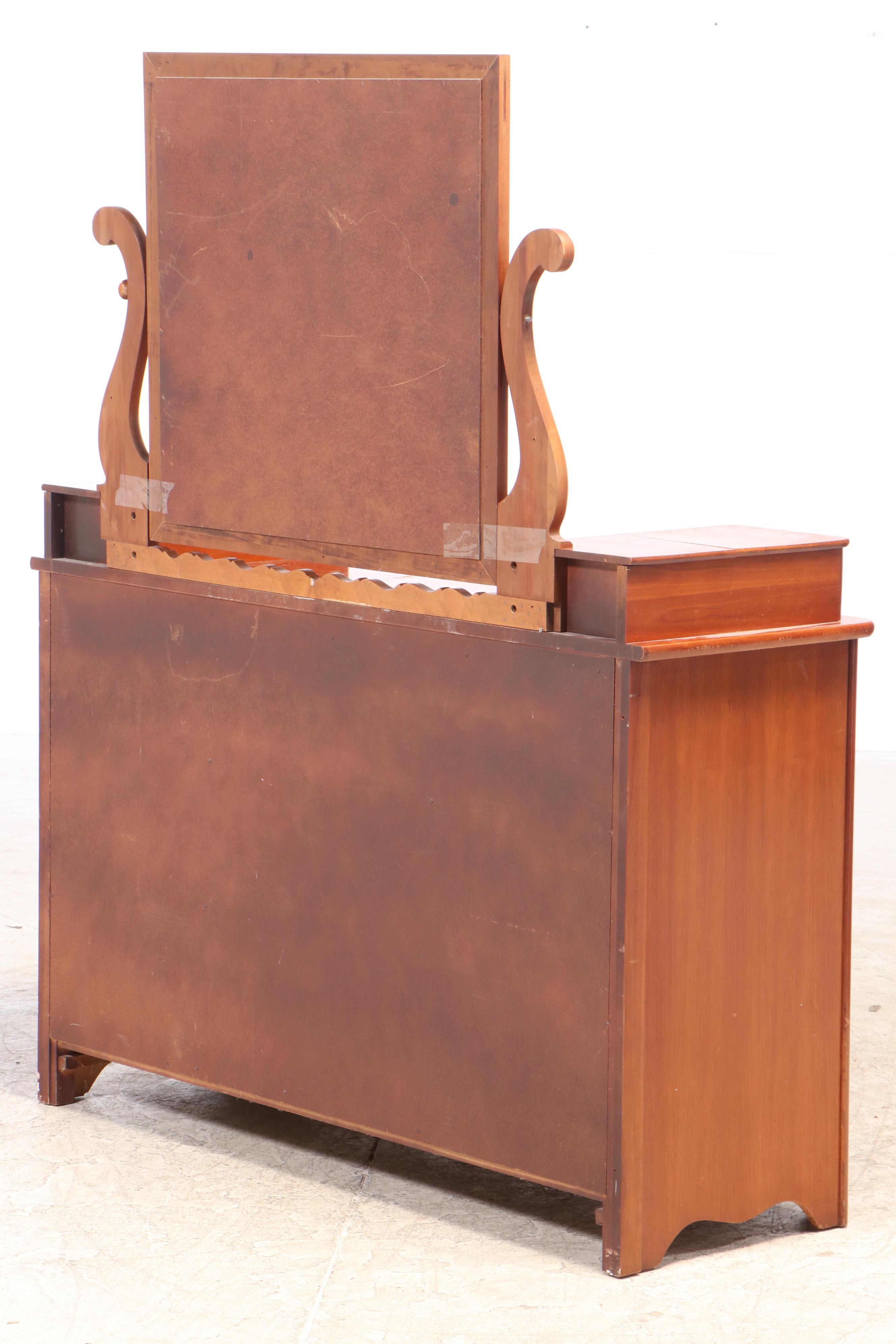 Cavalier Late Federal Style Cherrywood Dresser, Mid-20th Century