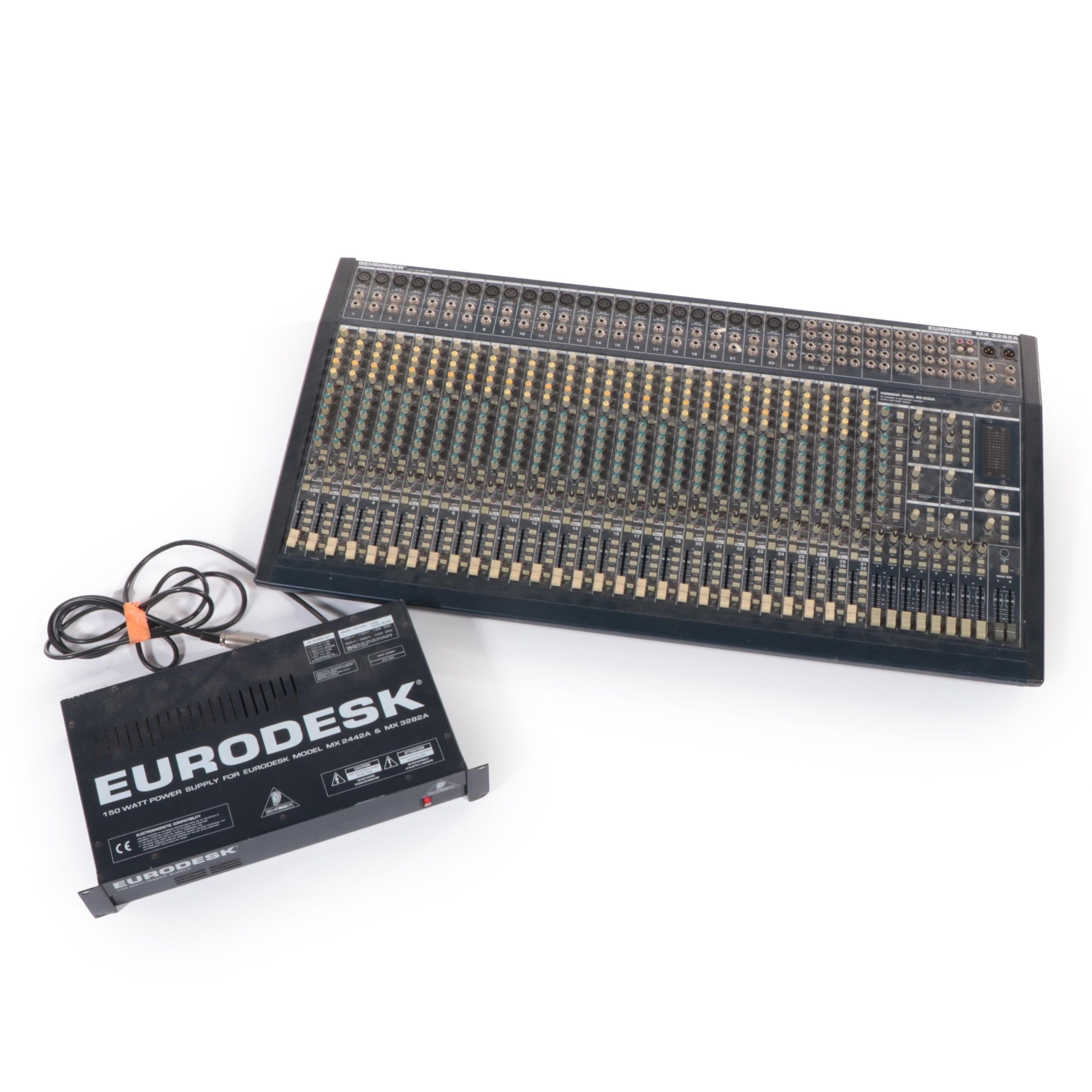 Behringer Eurodesk MX3282A Sound Mixing Board With 150 Watt Power Supply