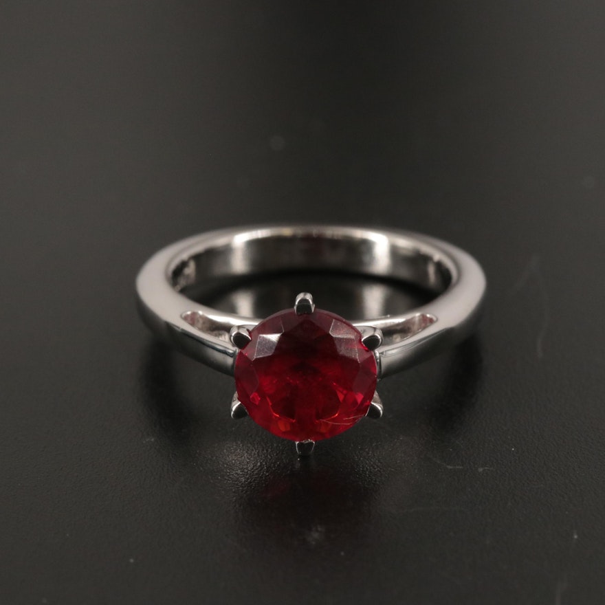 Sterling Garnet Ring