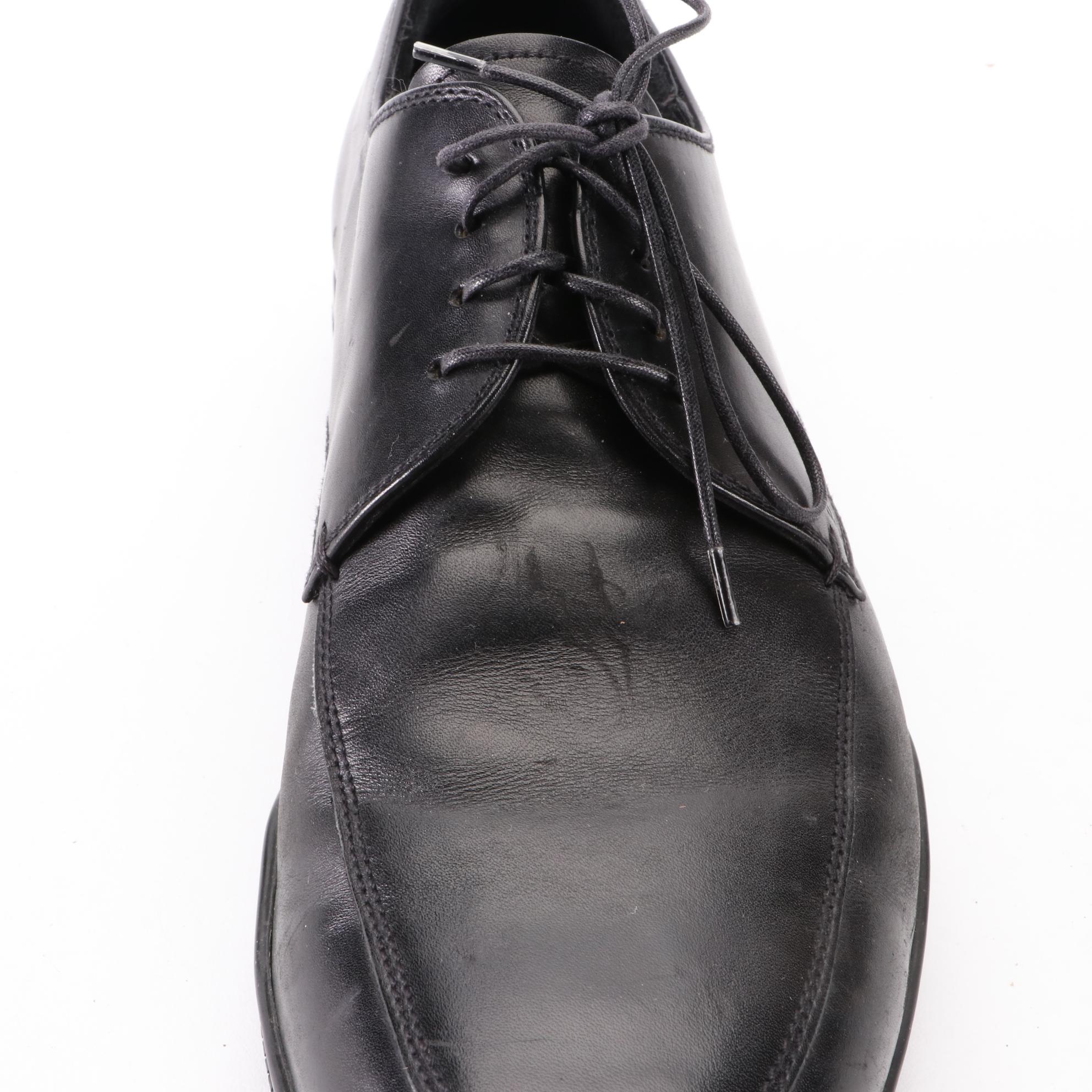 Men's Prada Derby Shoes in Black Leather