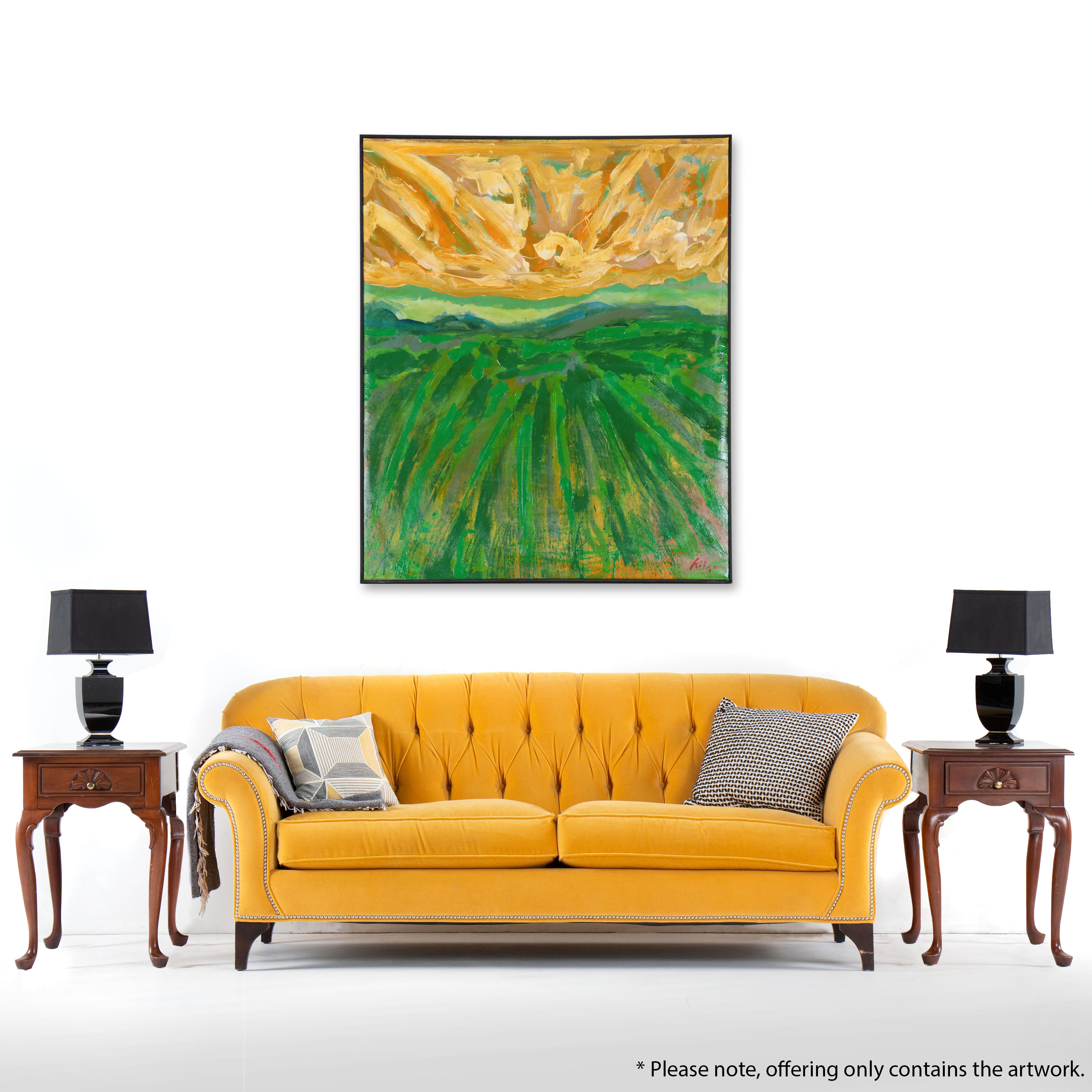 Harry Hilson Abstract Landscape Acrylic Painting