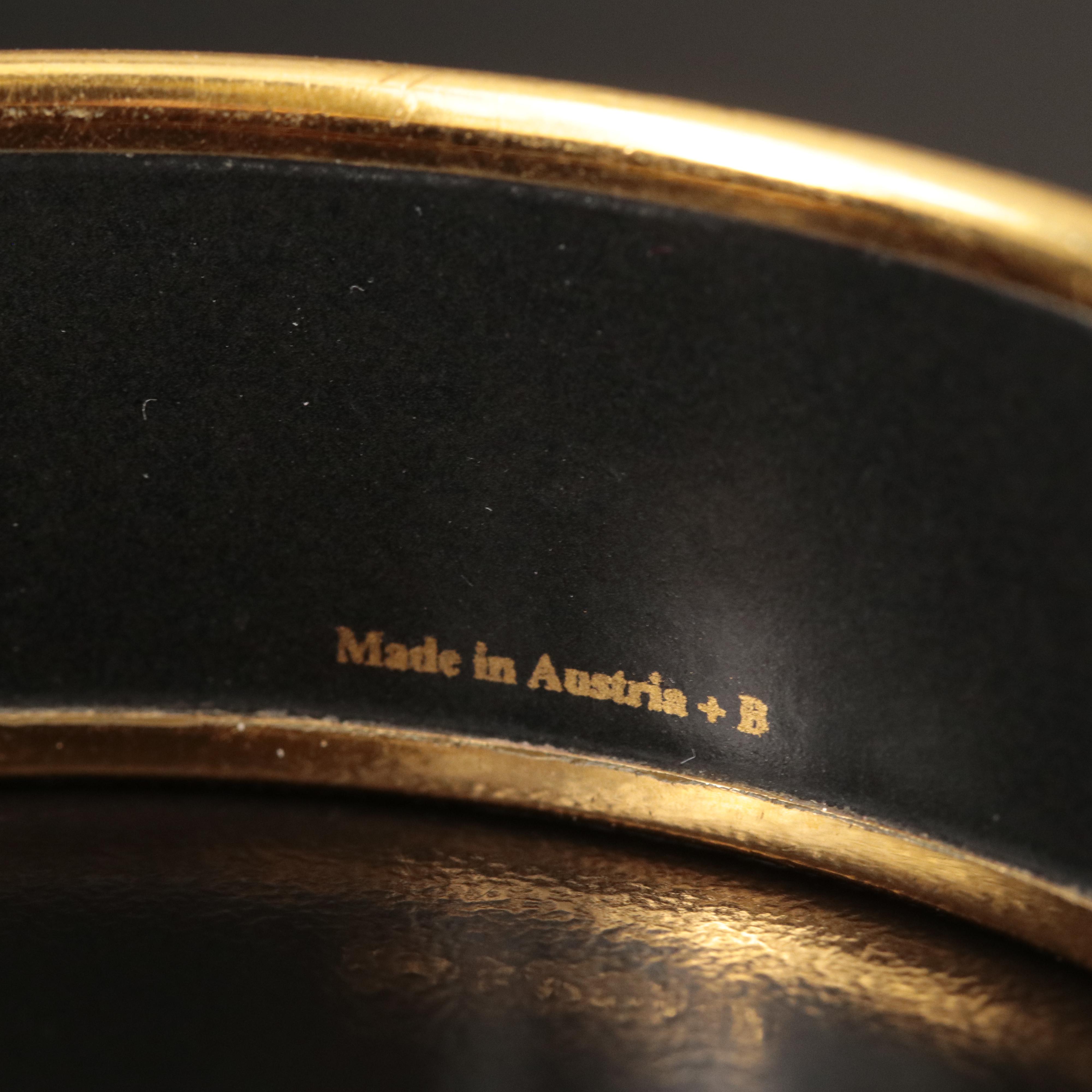 Hermès "Cosmos" Enamel Wide Bangle