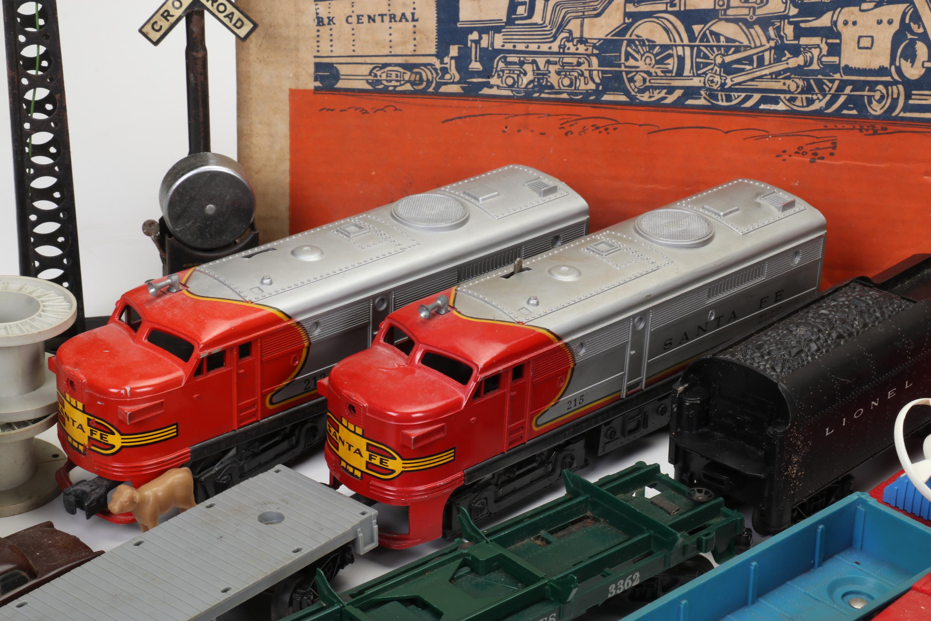 Lionel O-Scale Train Set with Diesel and Steam Locomotives, Late 20th Century