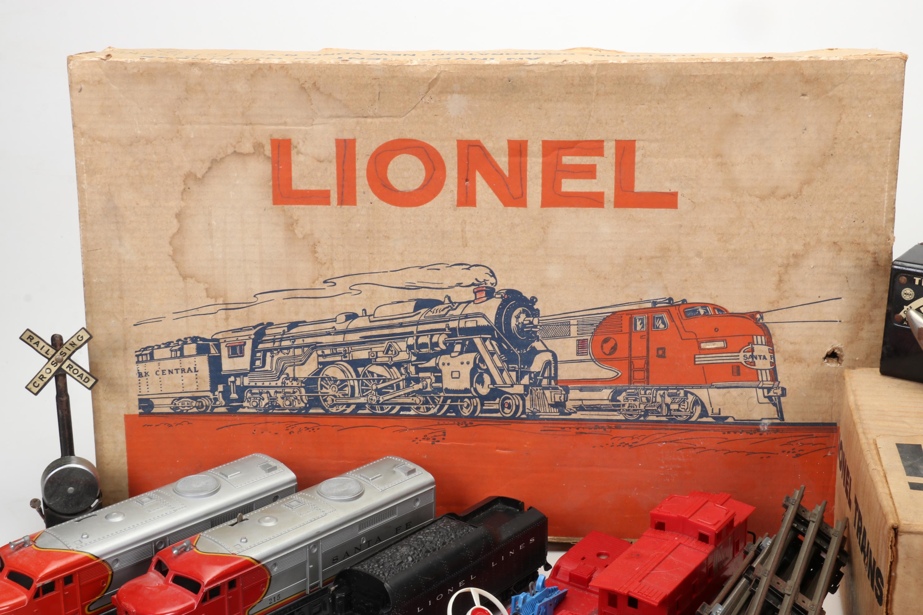 Lionel O-Scale Train Set with Diesel and Steam Locomotives, Late 20th Century