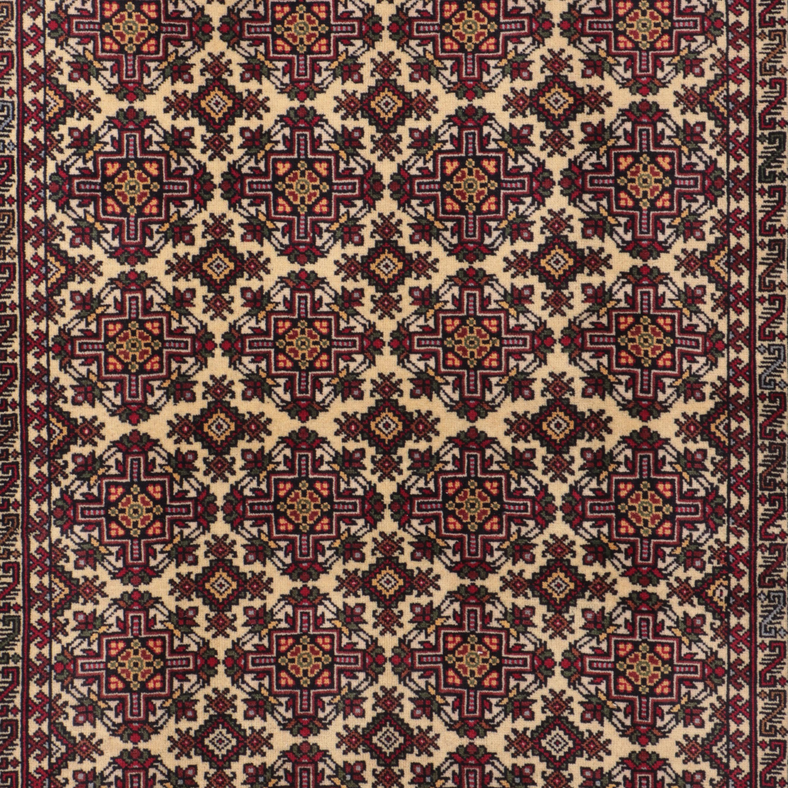 3'4 x 6'6 Hand-Knotted Pakistani Kazak Area Rug