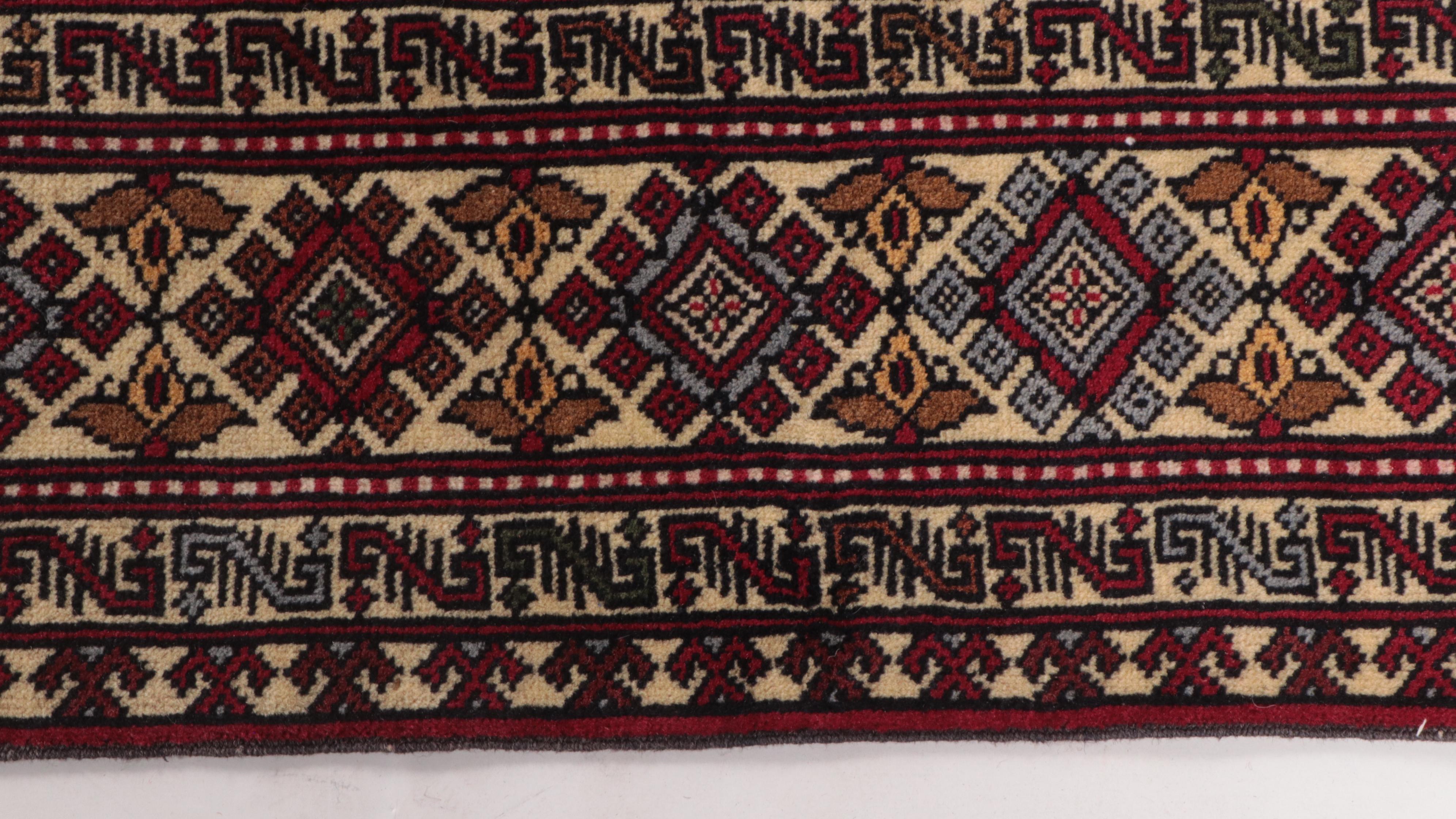 3'4 x 6'6 Hand-Knotted Pakistani Kazak Area Rug