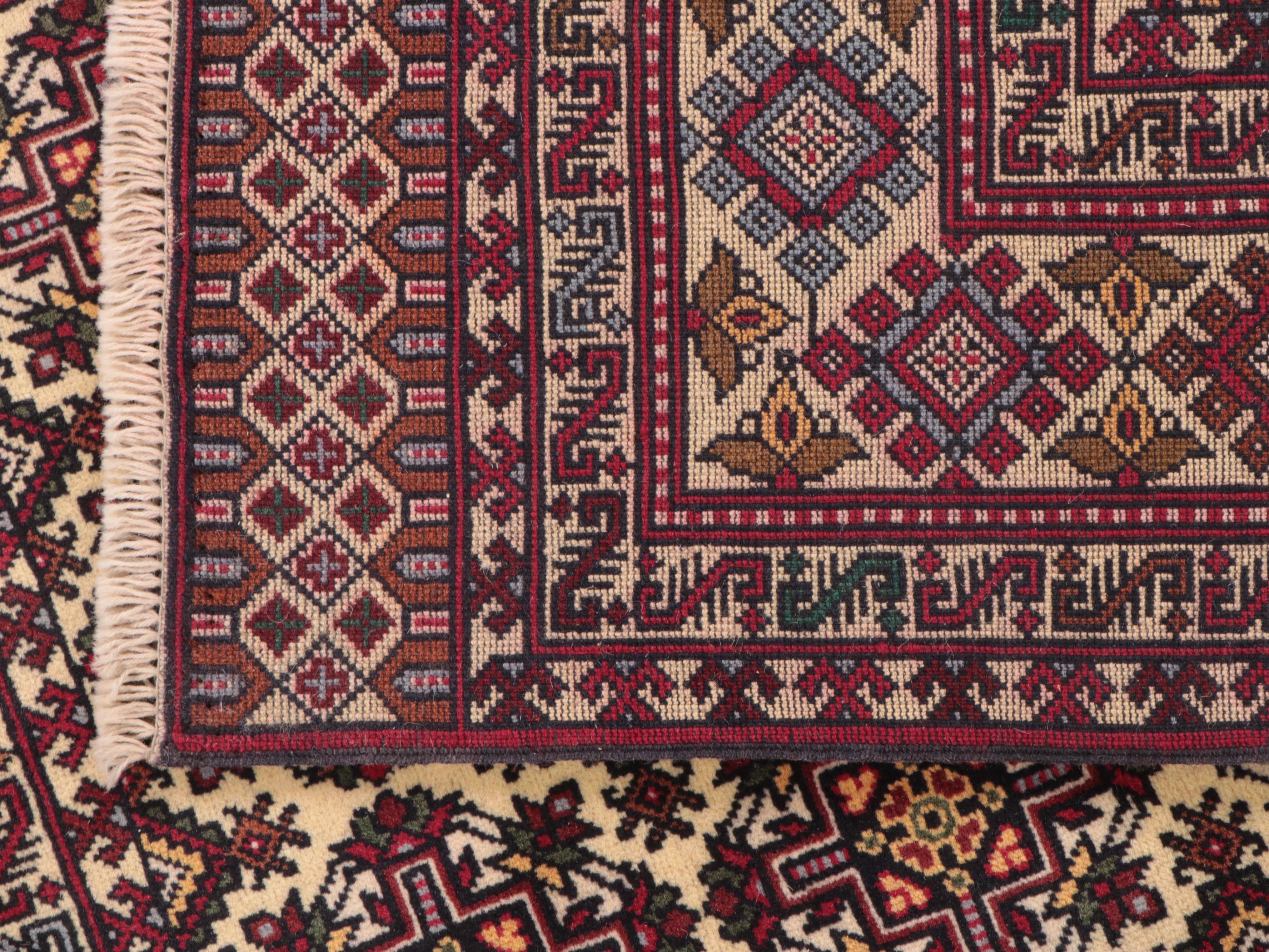 3'4 x 6'6 Hand-Knotted Pakistani Kazak Area Rug