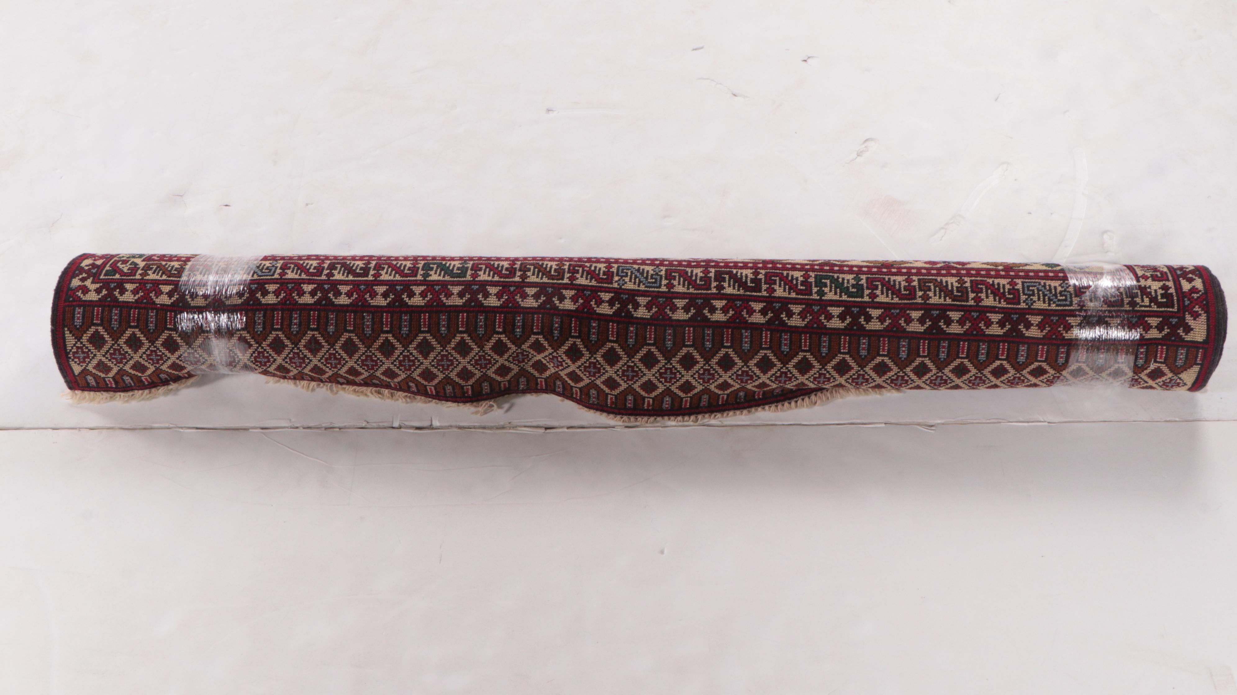 3'4 x 6'6 Hand-Knotted Pakistani Kazak Area Rug