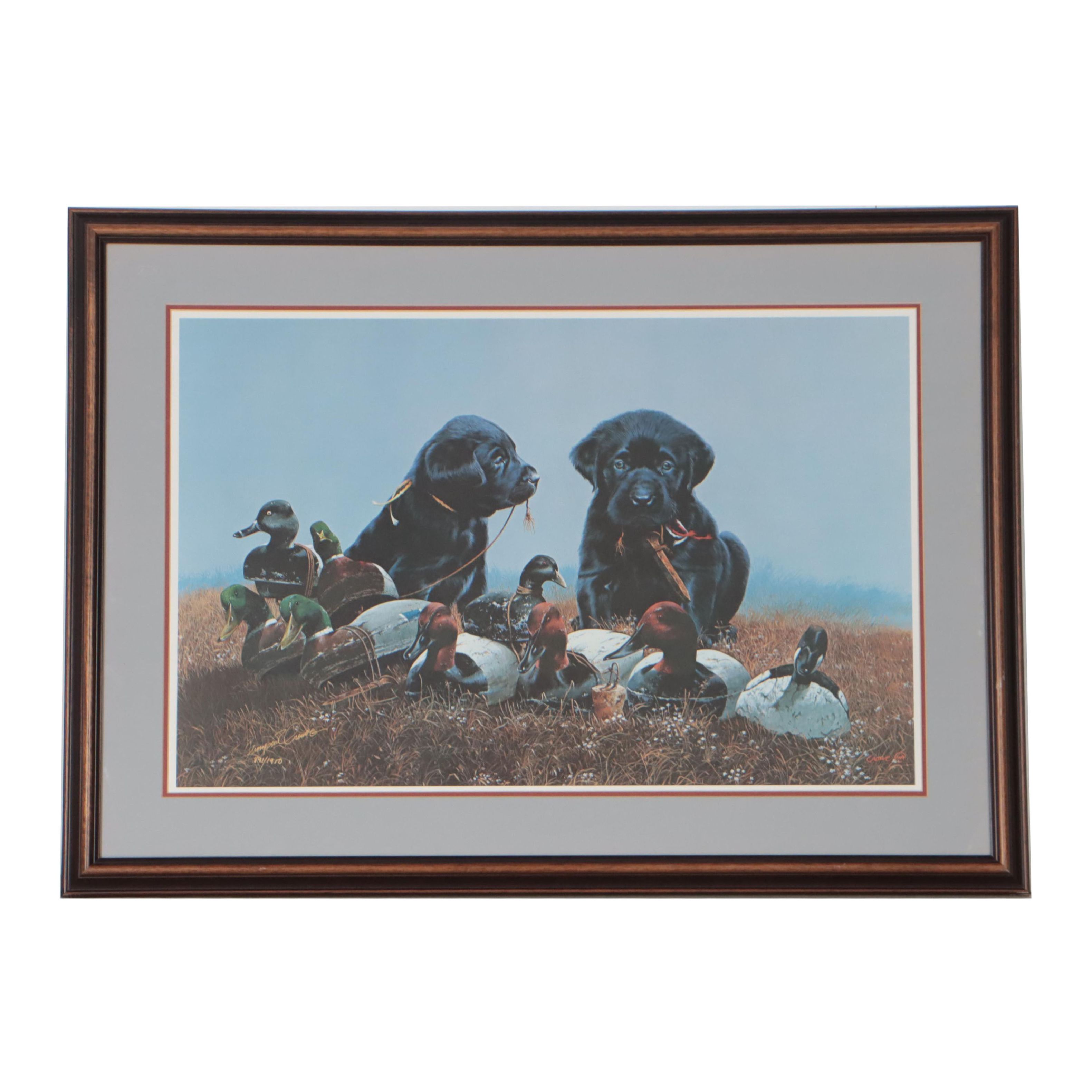 Phillip Crowe Offset Lithograph "Outlaws II," 1986