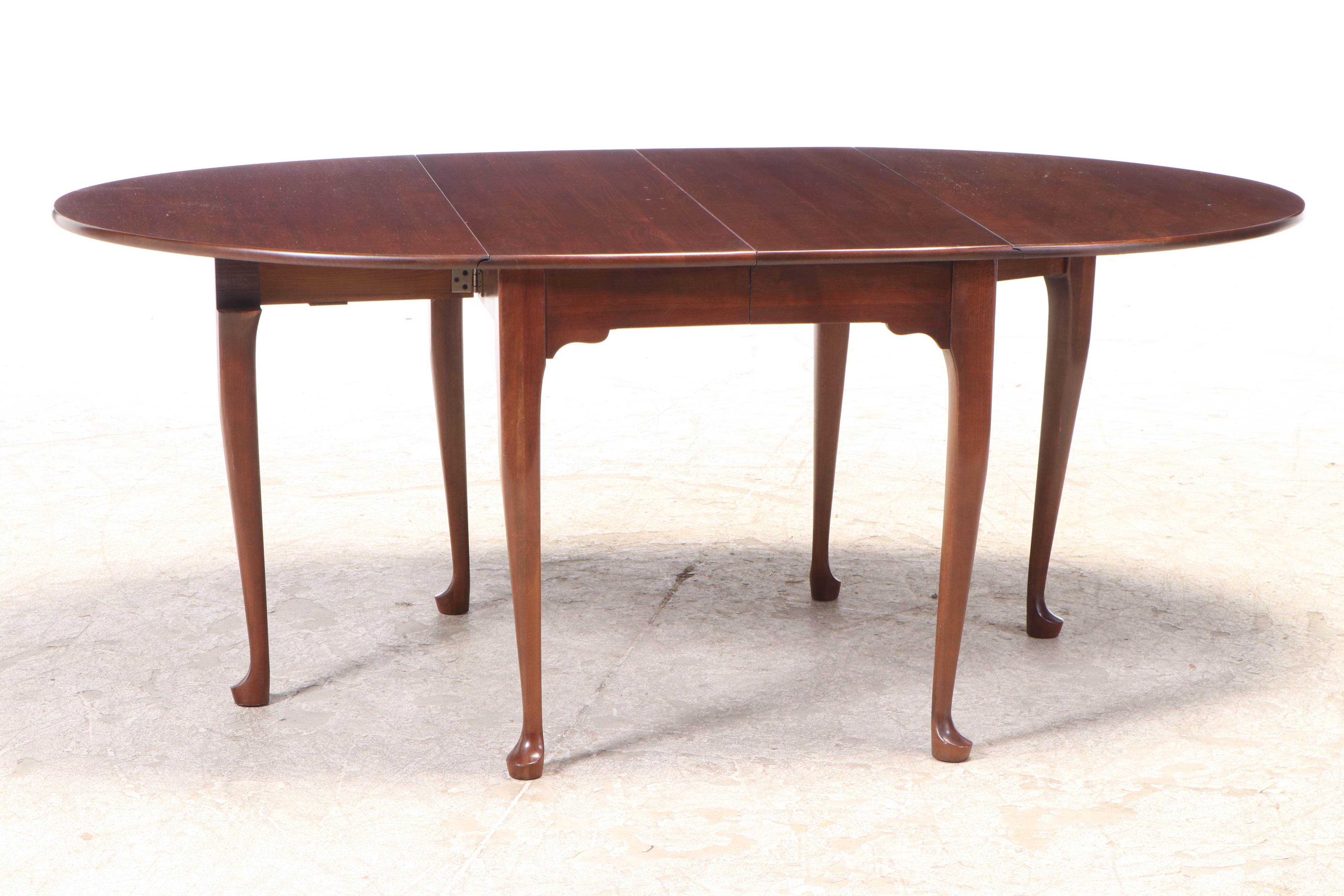 Seven-Piece Queen Anne Style Cherrywood Dining Set, Incl. Pennsylvania House