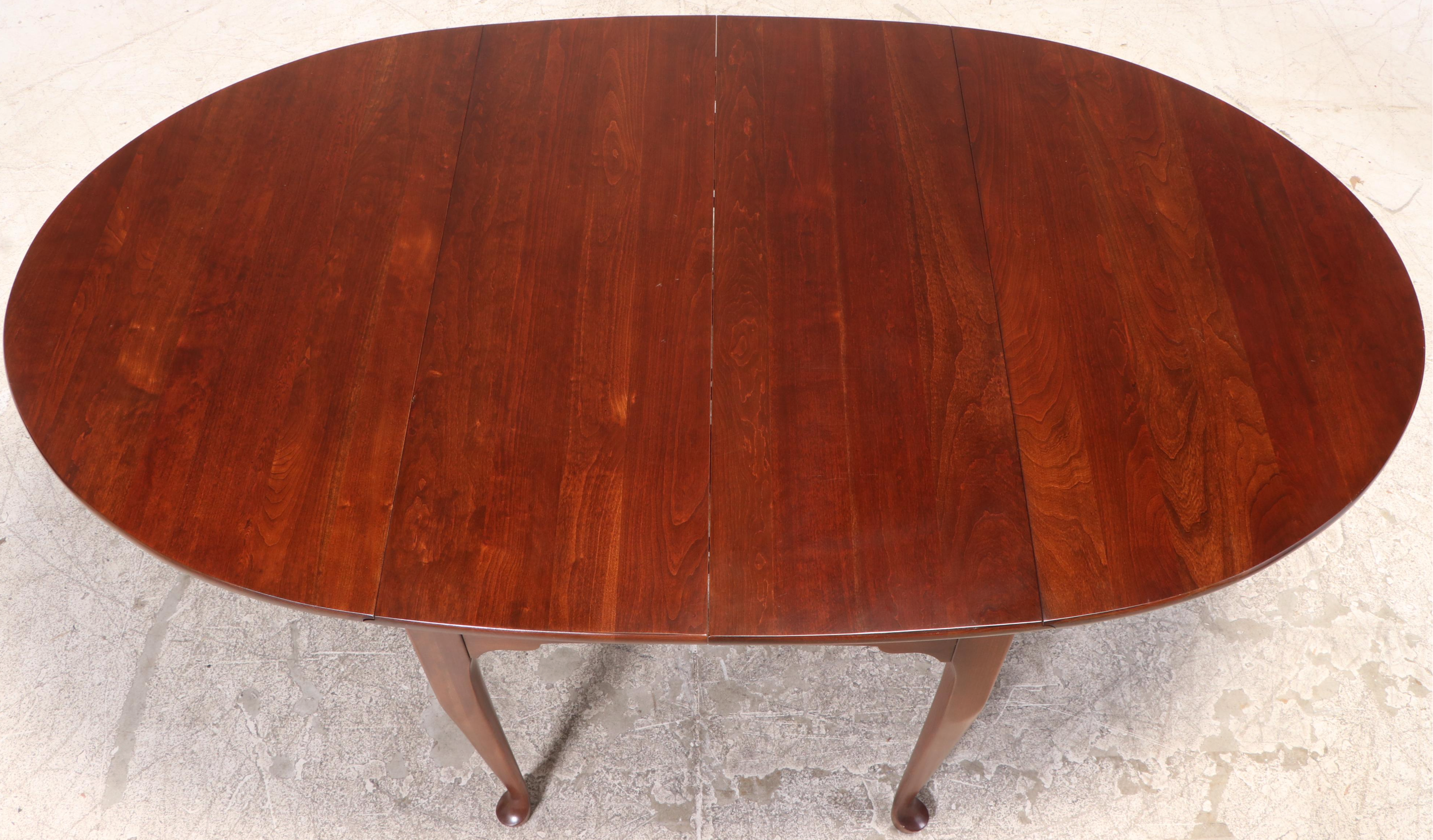 Seven-Piece Queen Anne Style Cherrywood Dining Set, Incl. Pennsylvania House