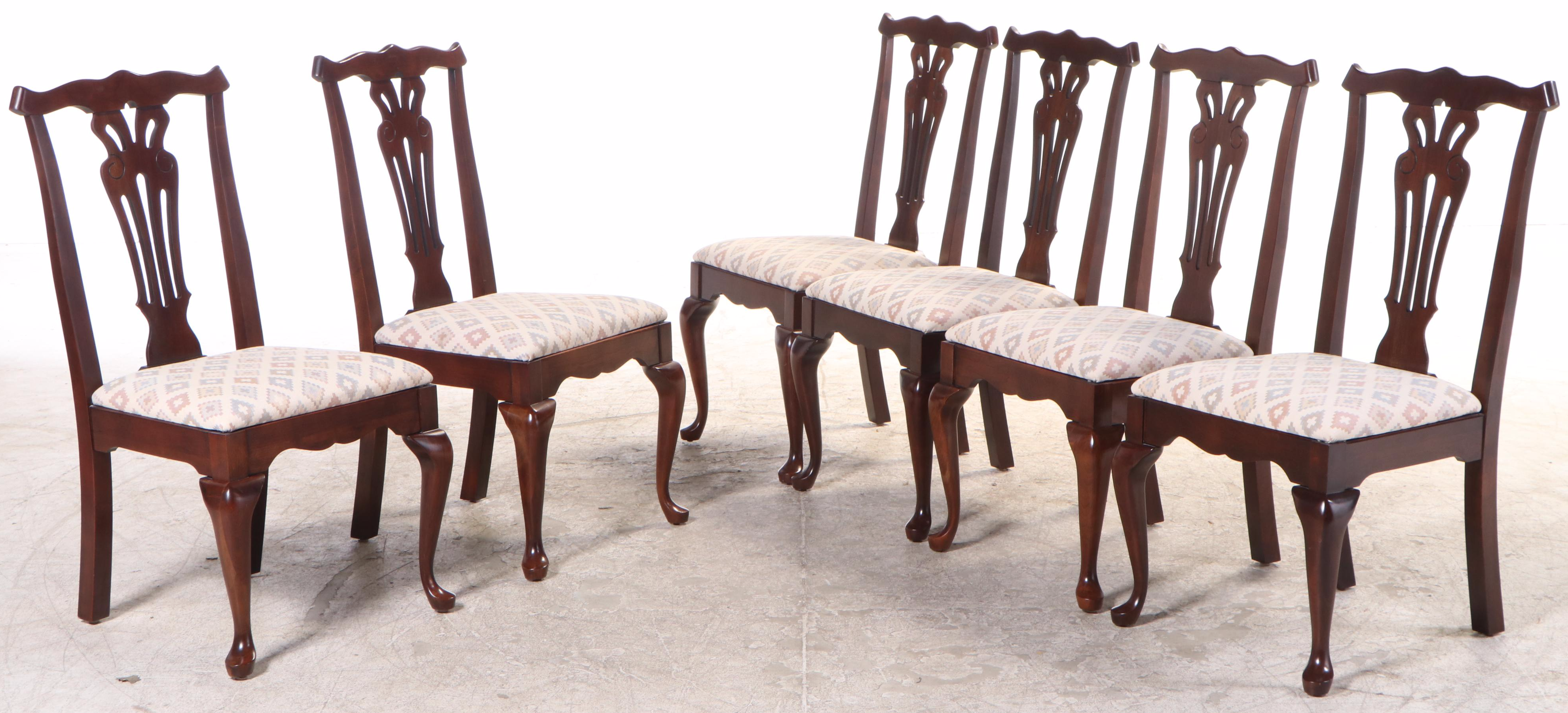 Seven-Piece Queen Anne Style Cherrywood Dining Set, Incl. Pennsylvania House