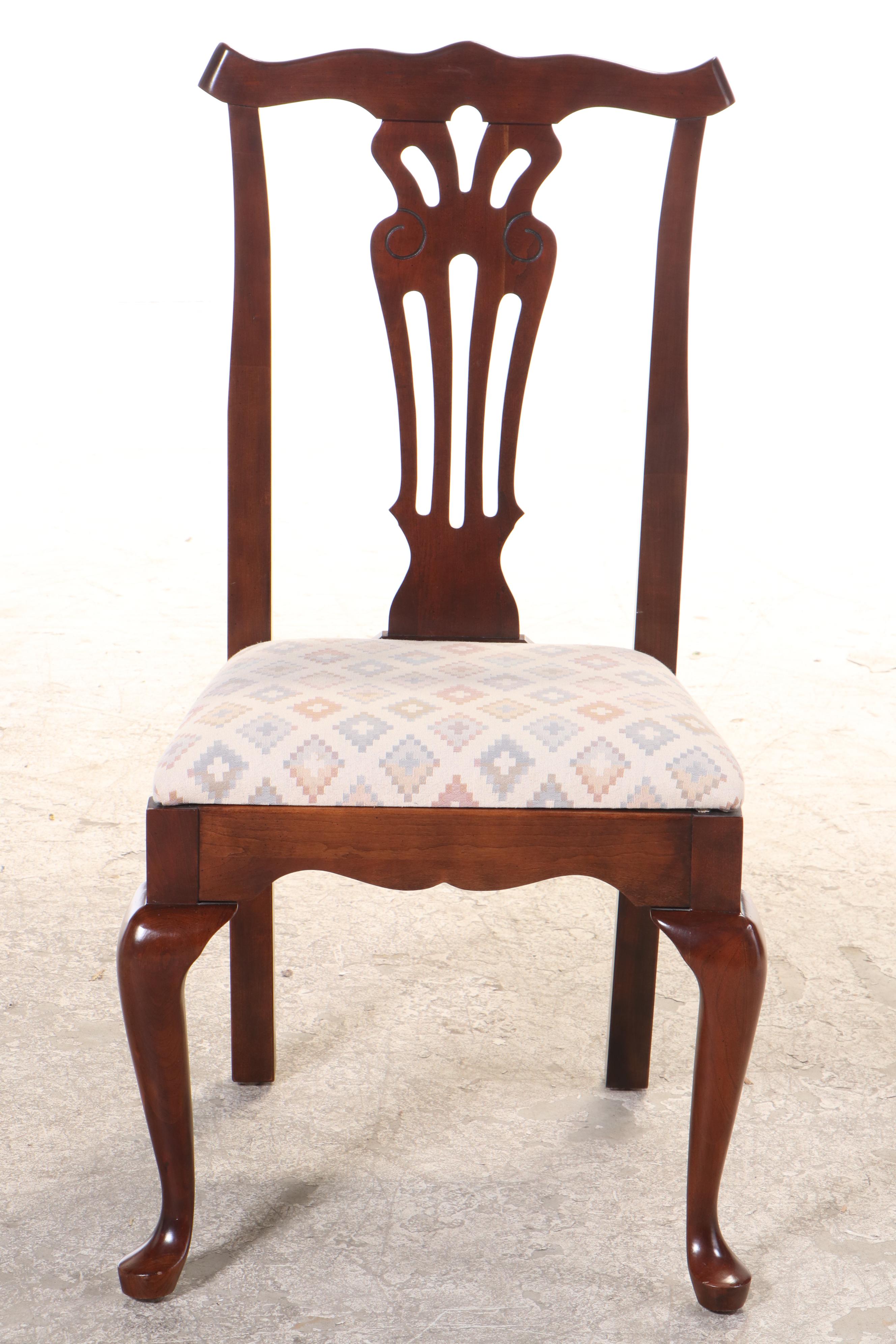 Seven-Piece Queen Anne Style Cherrywood Dining Set, Incl. Pennsylvania House