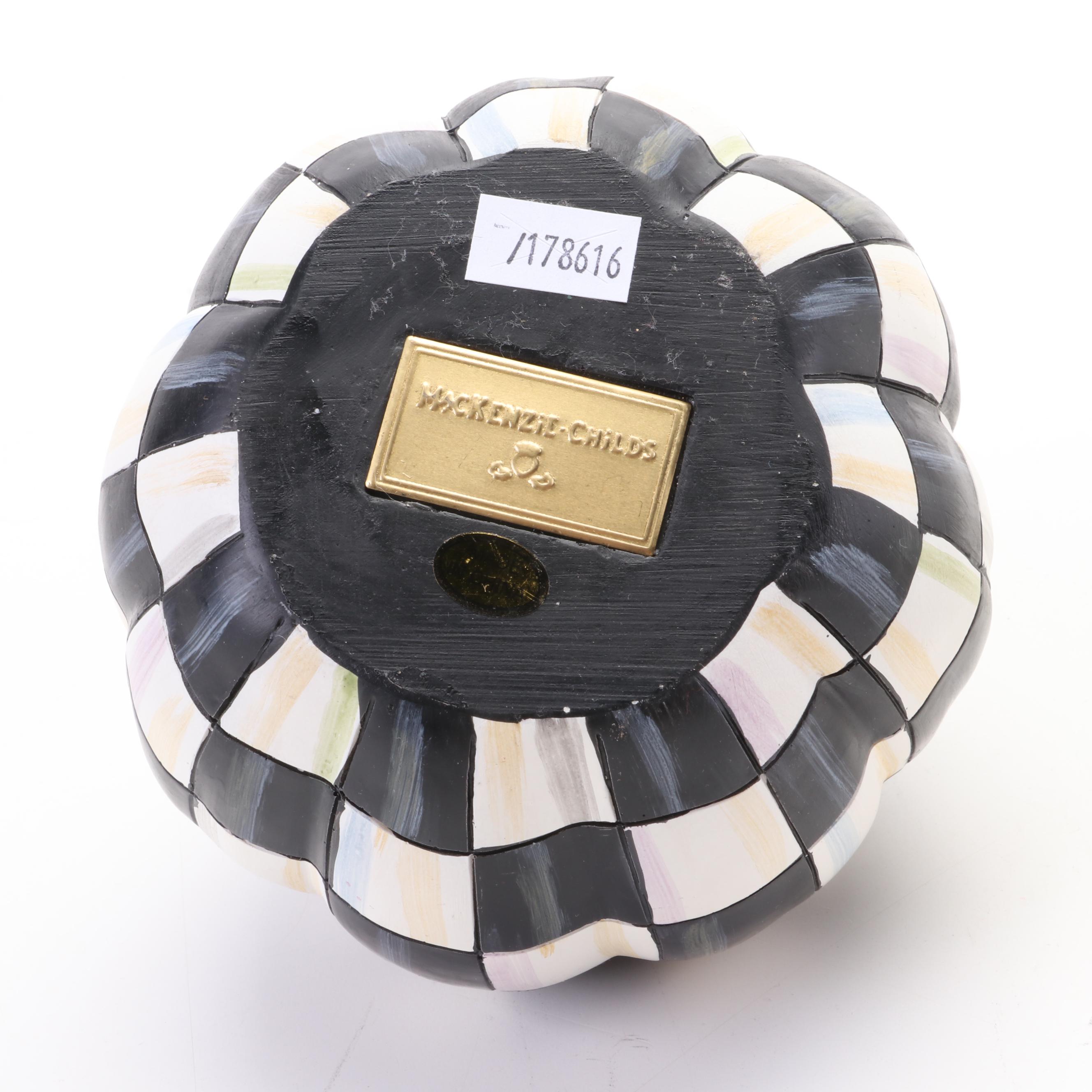 MacKenzie-Childs "Courtly Check" and Other Decorative Box and Figurines