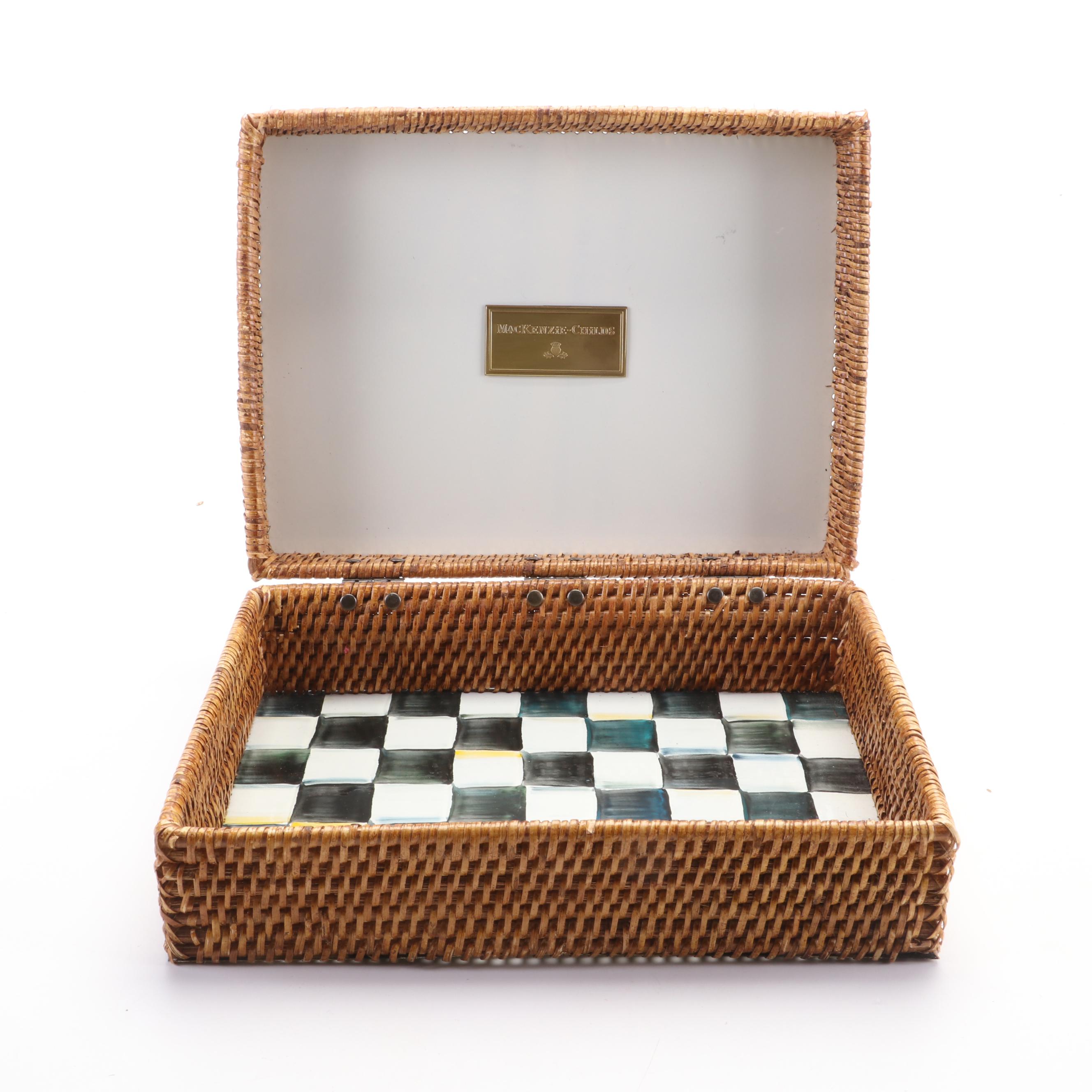 MacKenzie-Childs "Courtly Check" and Other Decorative Box and Figurines