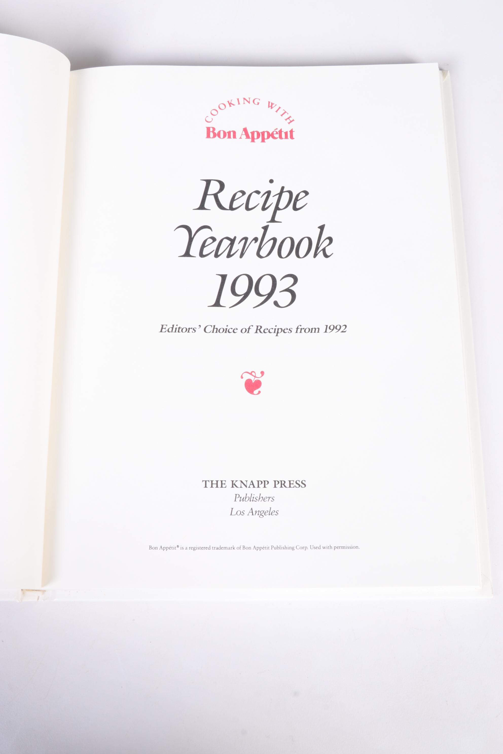 "Cooking with Bon Appétit" and Other Cookbooks, Mid to Late 20th Century