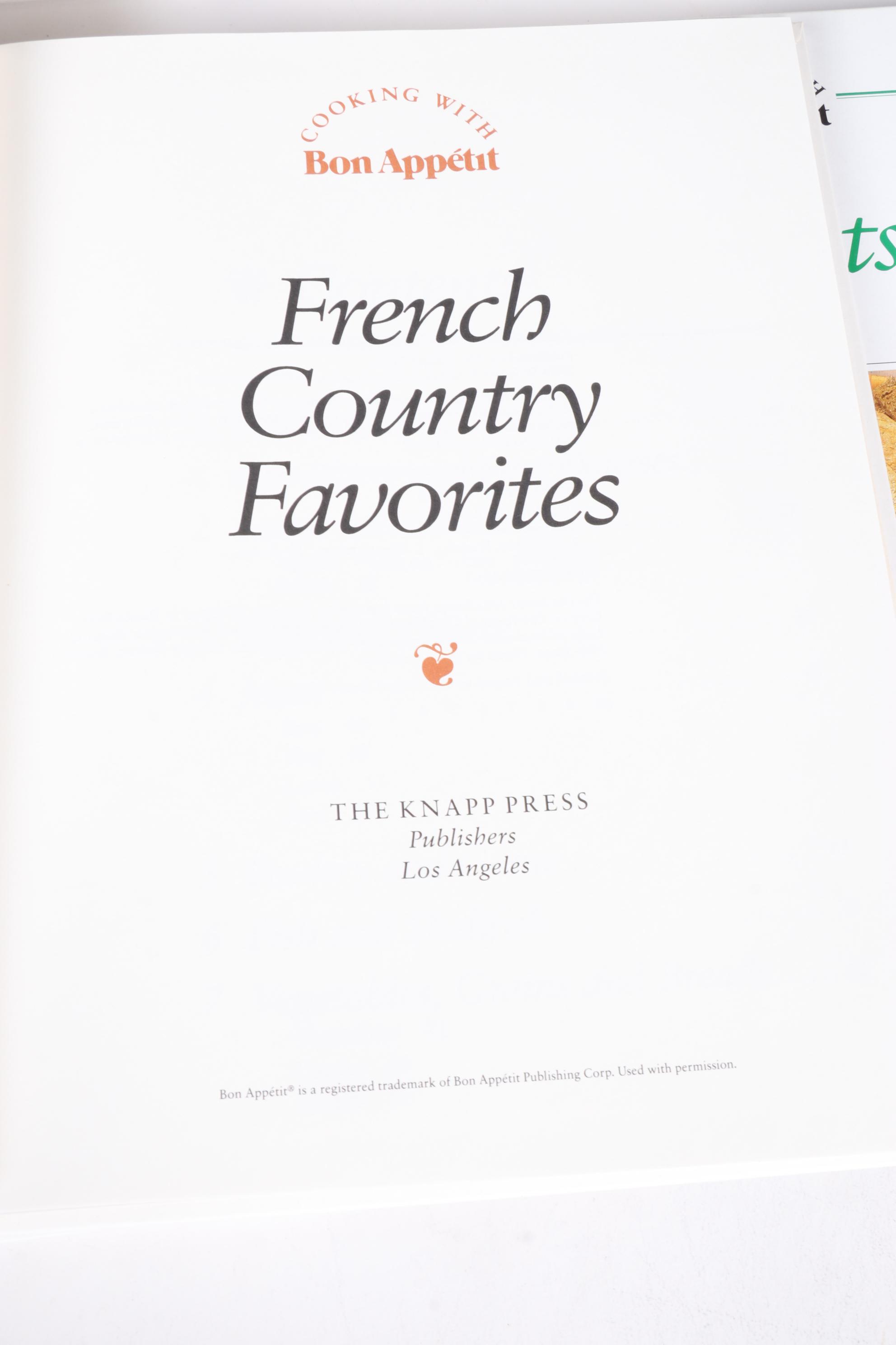 "Cooking with Bon Appétit" and Other Cookbooks, Mid to Late 20th Century