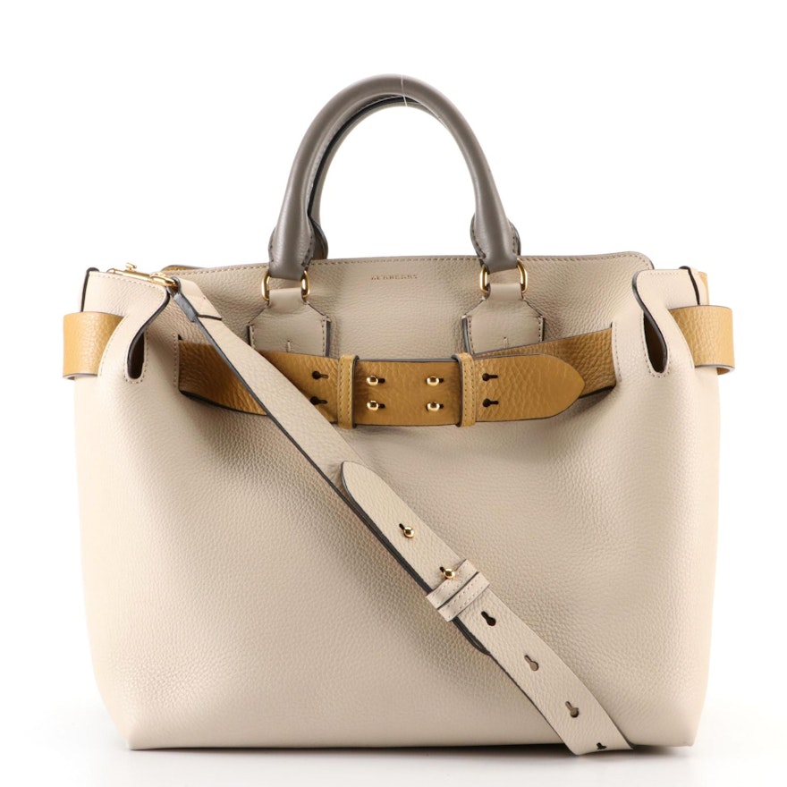 Burberry Medium Belt Tote in Tricolor Leather