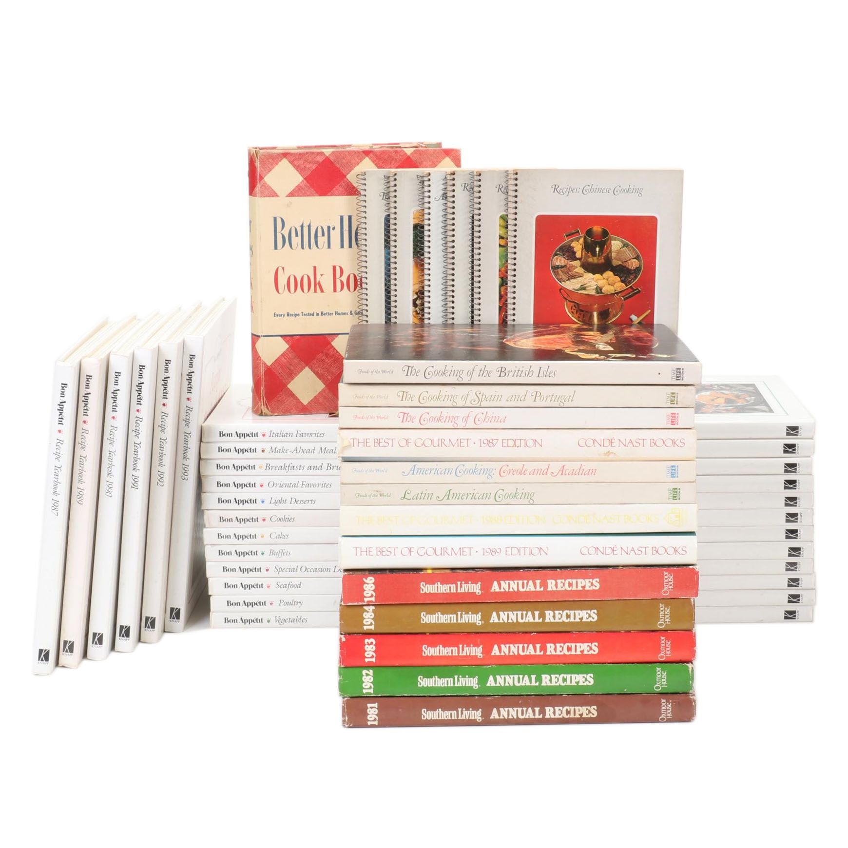 "Cooking with Bon Appétit" and Other Cookbooks, Mid to Late 20th Century
