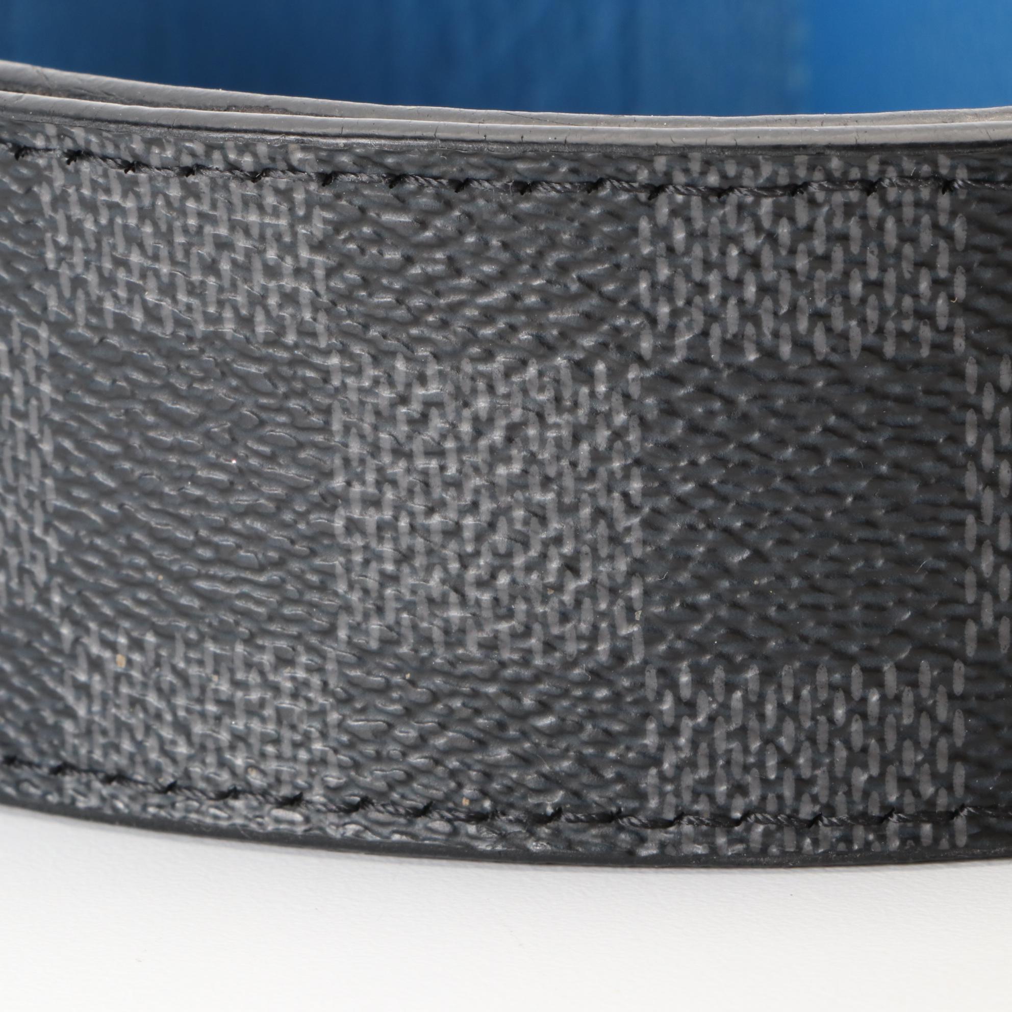 Louis Vuitton Reversible Belt in Damier Canvas and Embossed Leather