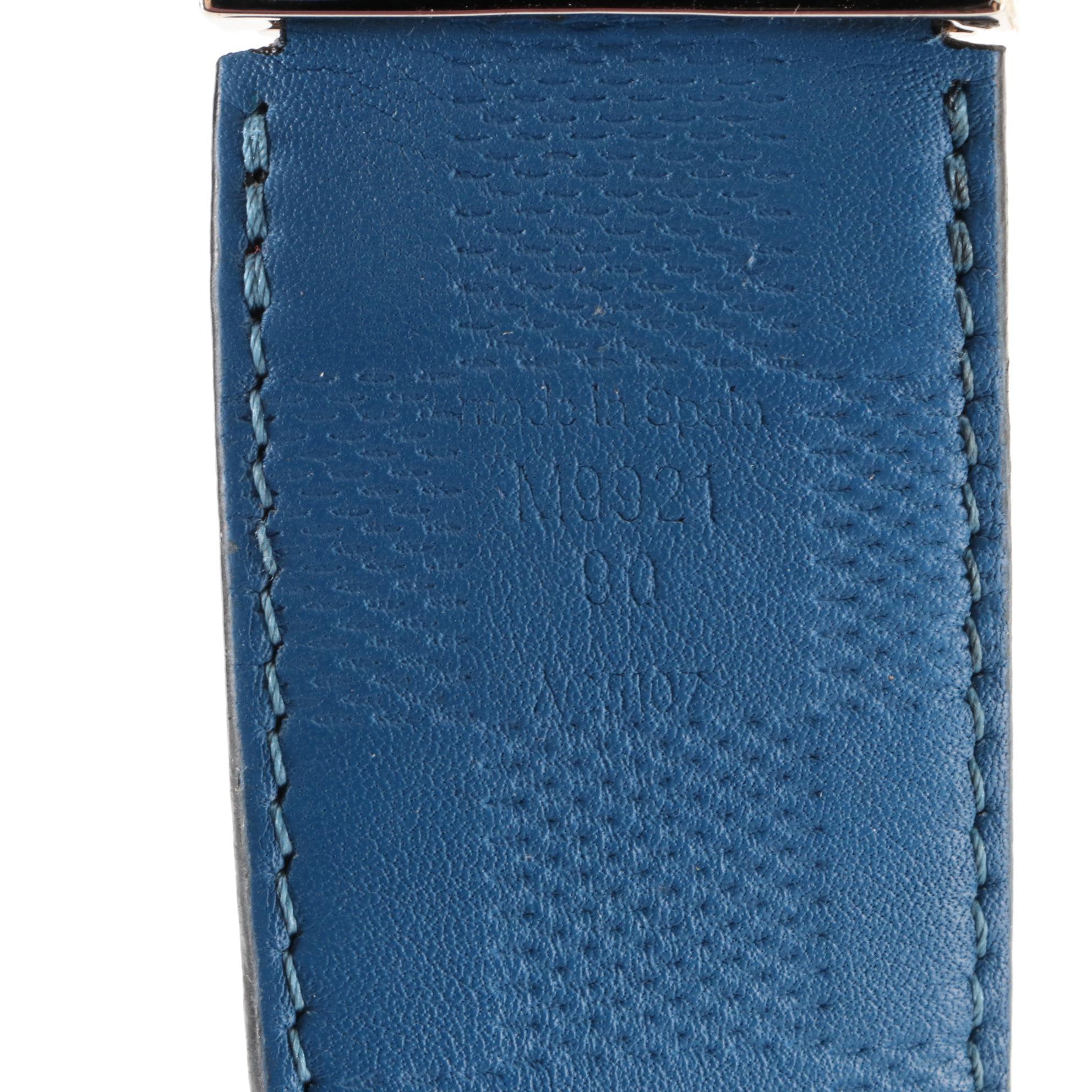 Louis Vuitton Reversible Belt in Damier Canvas and Embossed Leather