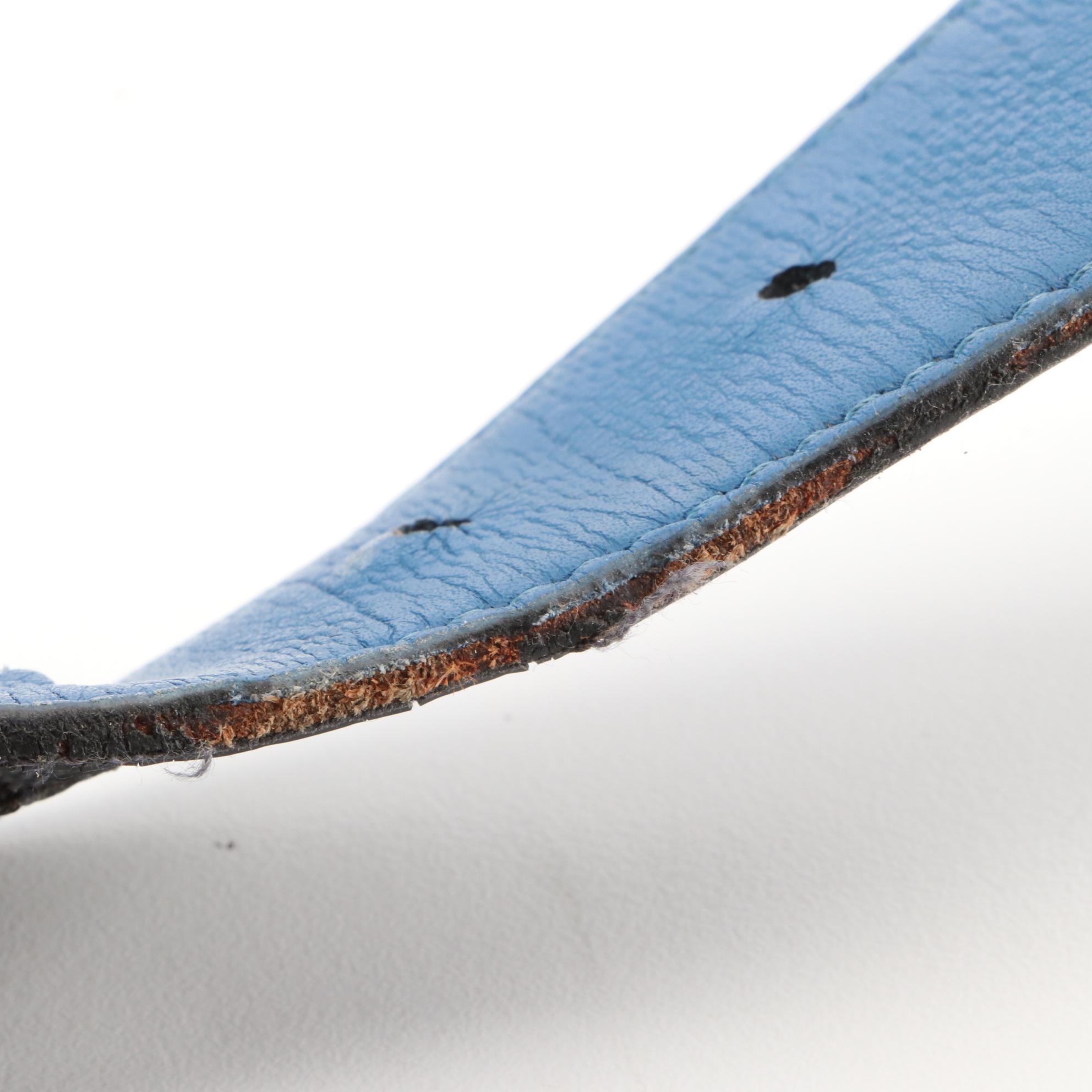 Louis Vuitton Reversible Belt in Damier Canvas and Embossed Leather