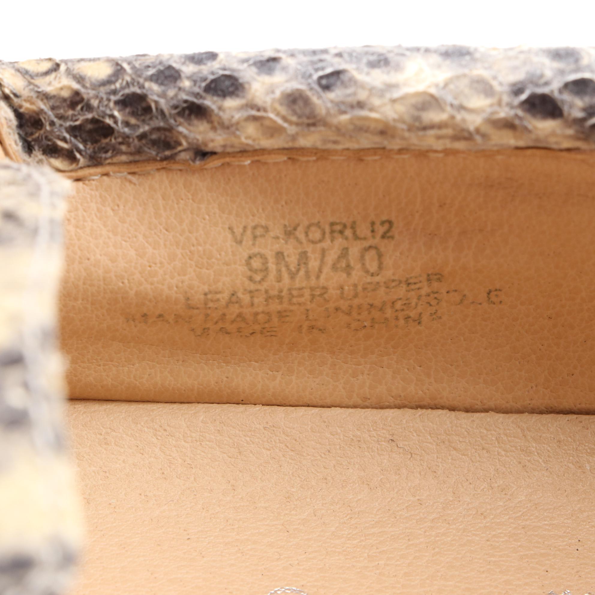 Vince Camuto Slip-On Sneakers in Snake Print Leather