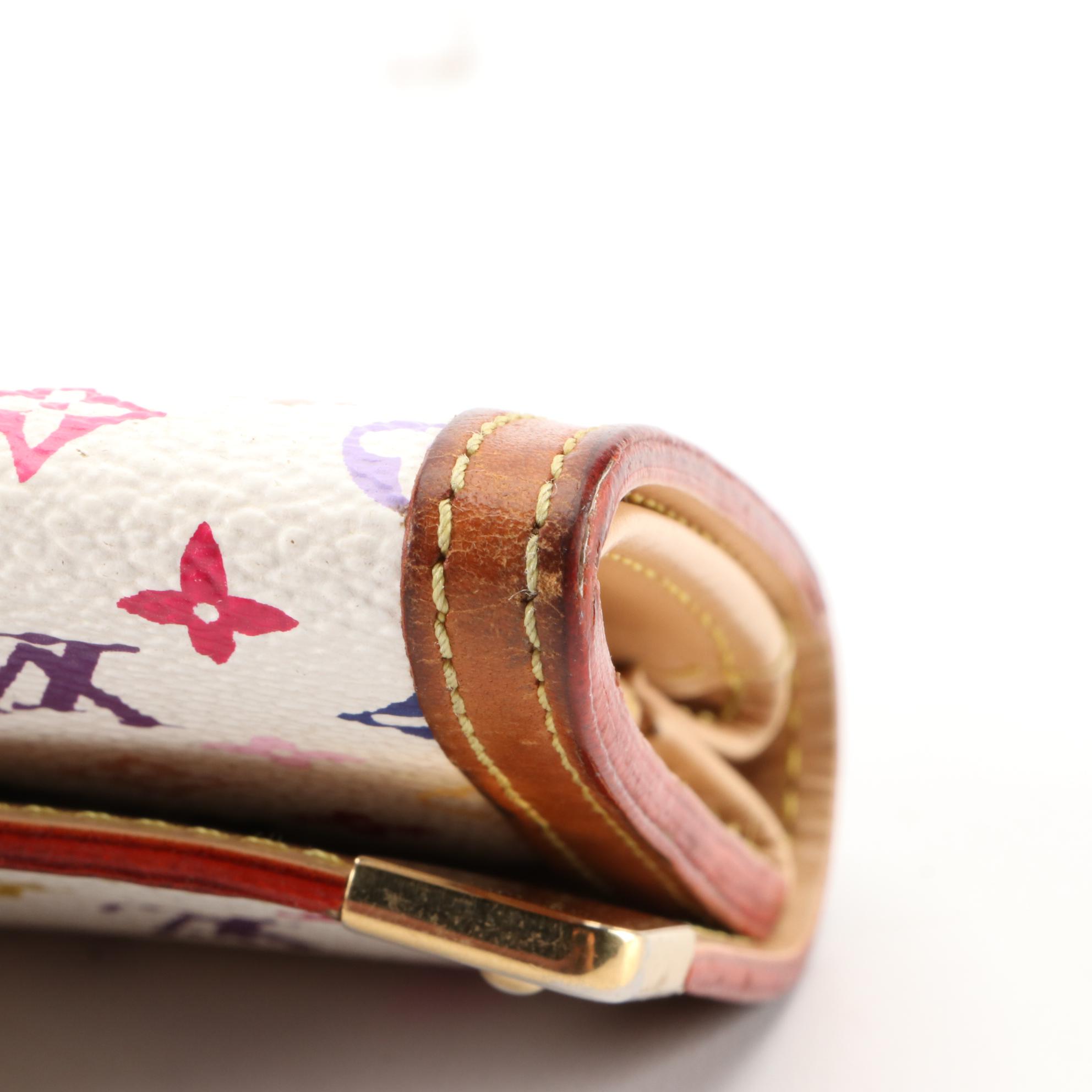 Louis Vuitton Coin Purse in Multicolor Monogram Canvas and Vachetta Leather