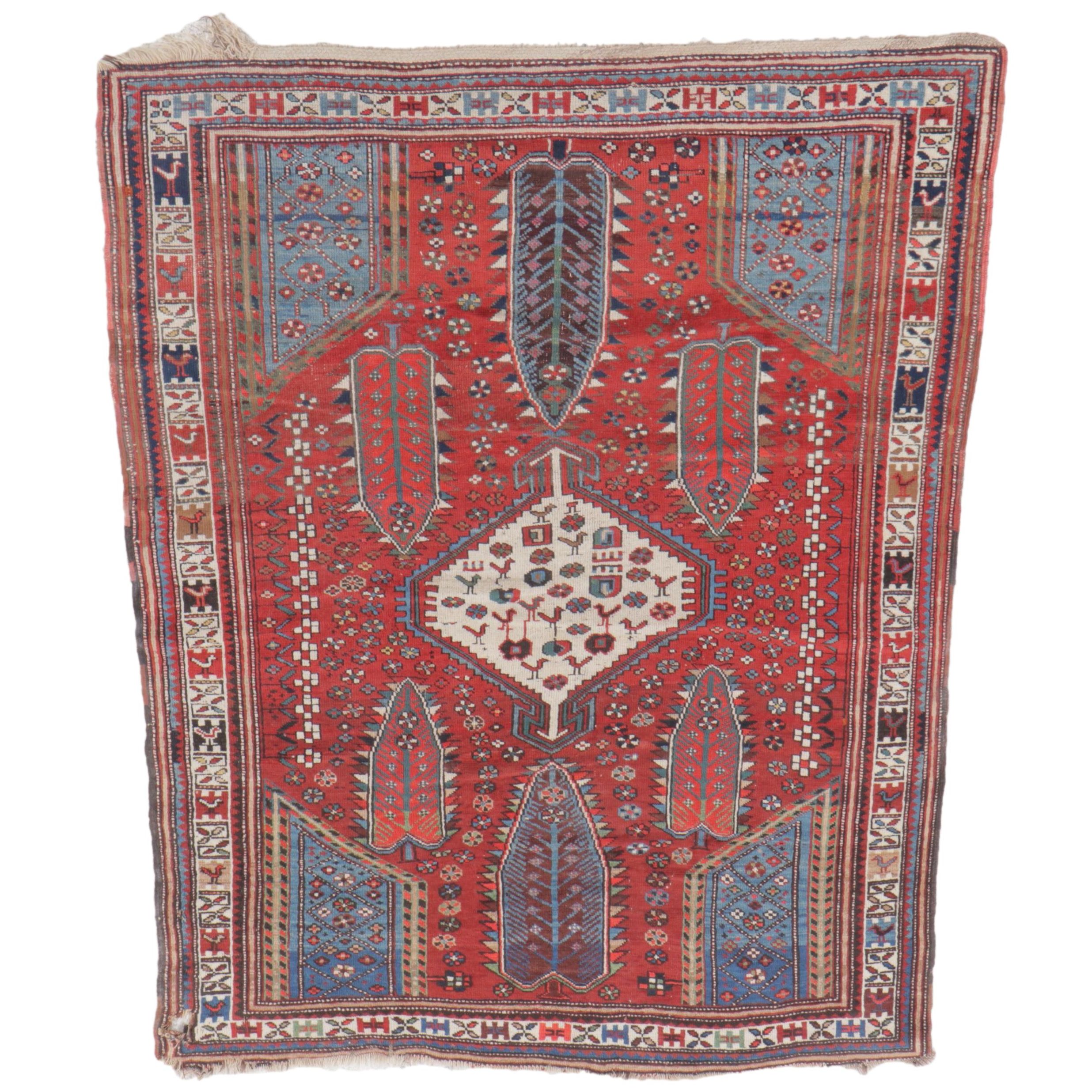 4' x 5'7 Hand-Knotted Persian Kolyai Area Rug