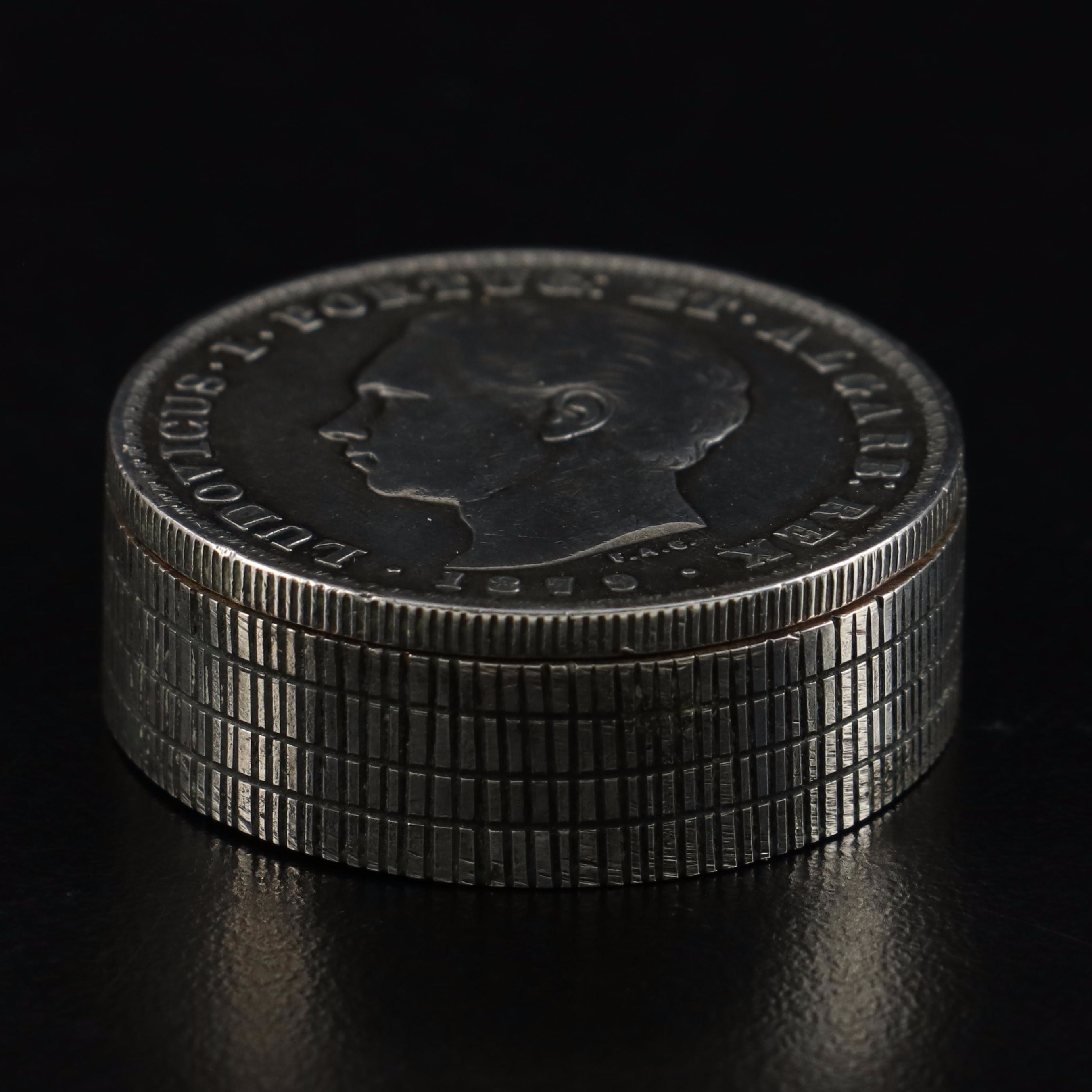 W. A. Sarmento Portuguese 835 and 950 Silver Reis Lid Box