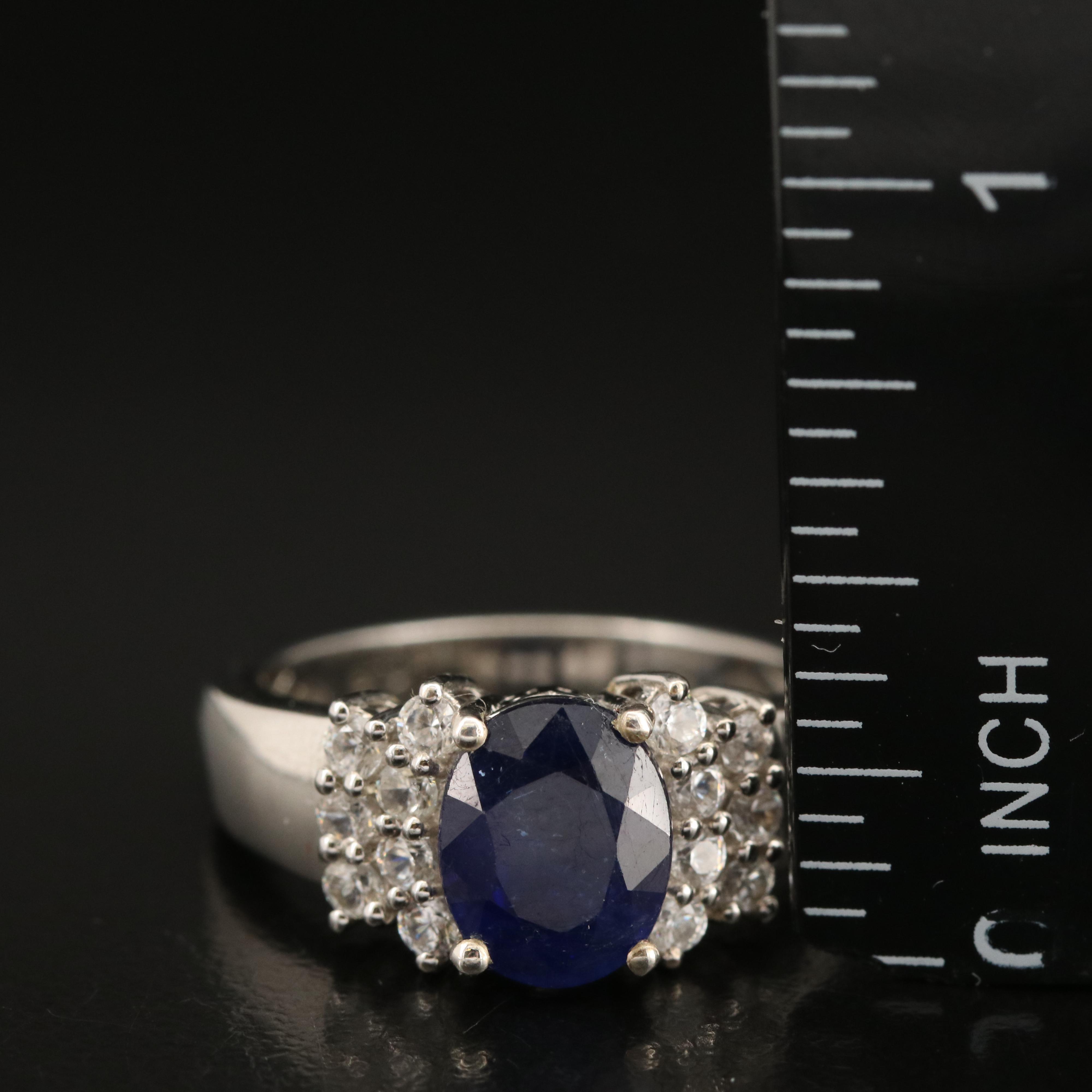 Sterling Corundum, Zircon and Emerald Rings