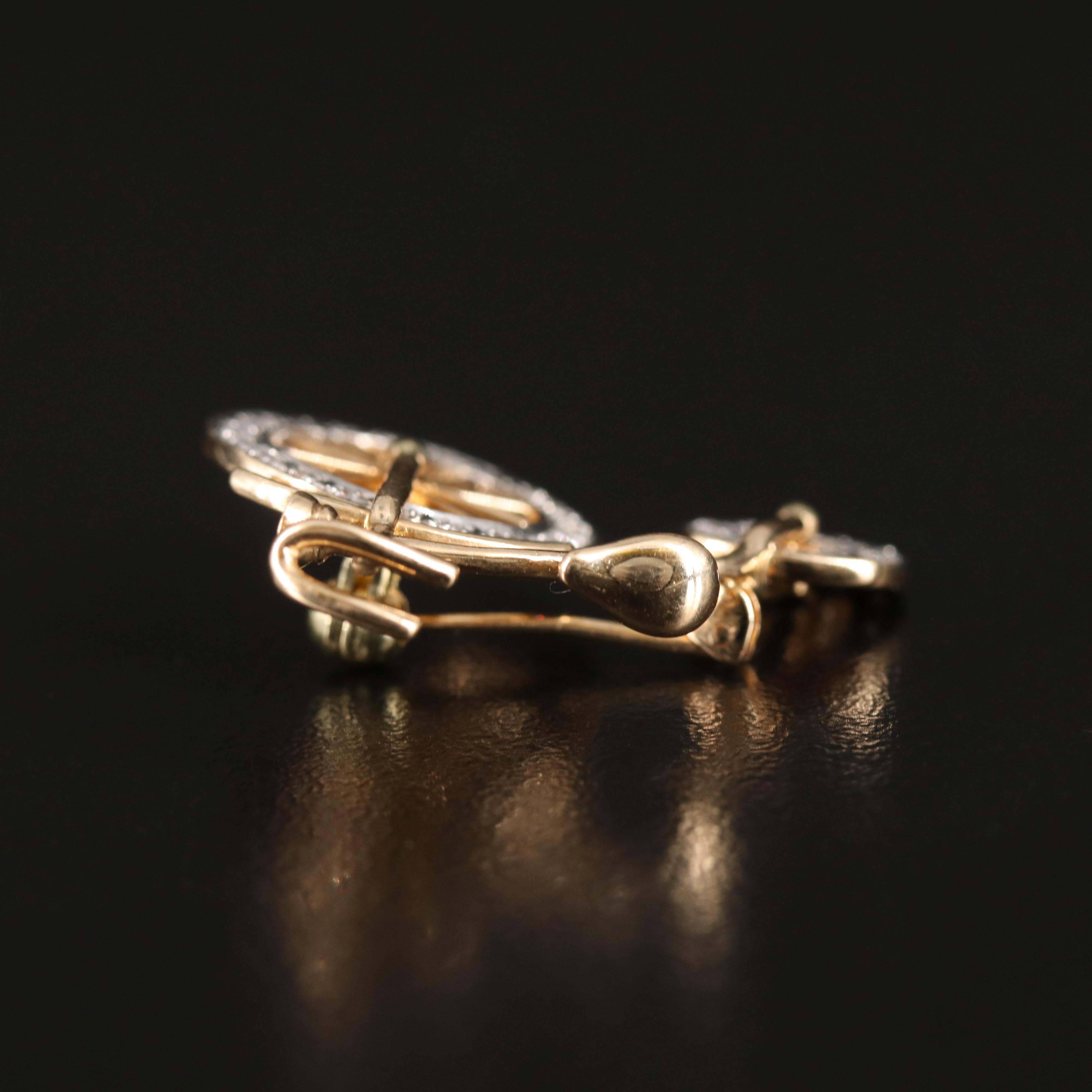 14K 0.16 CTW Diamond Penny Farthing Brooch