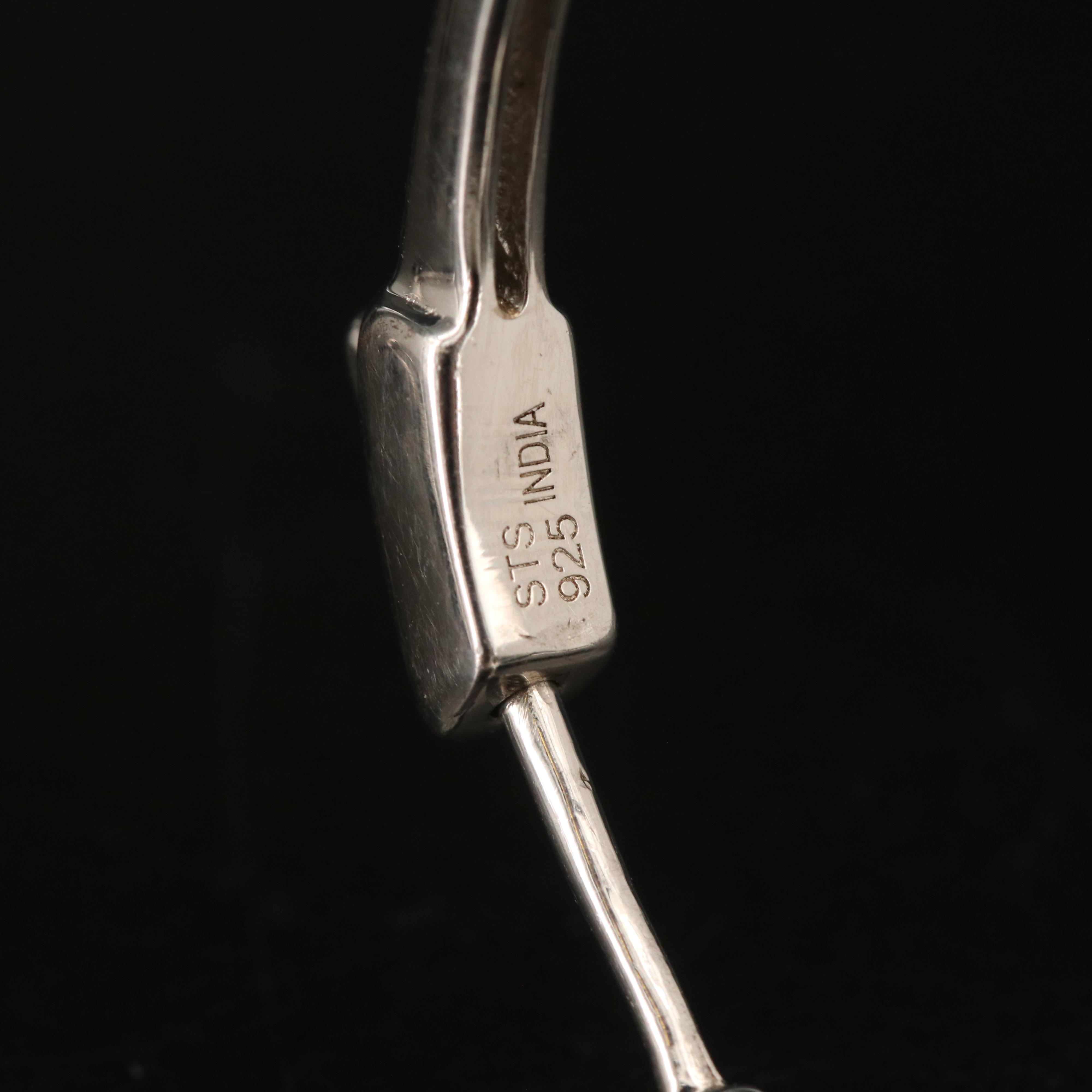 Sterling Fluorite, Rhodolite Garnet and Apatite Hoop Earrings