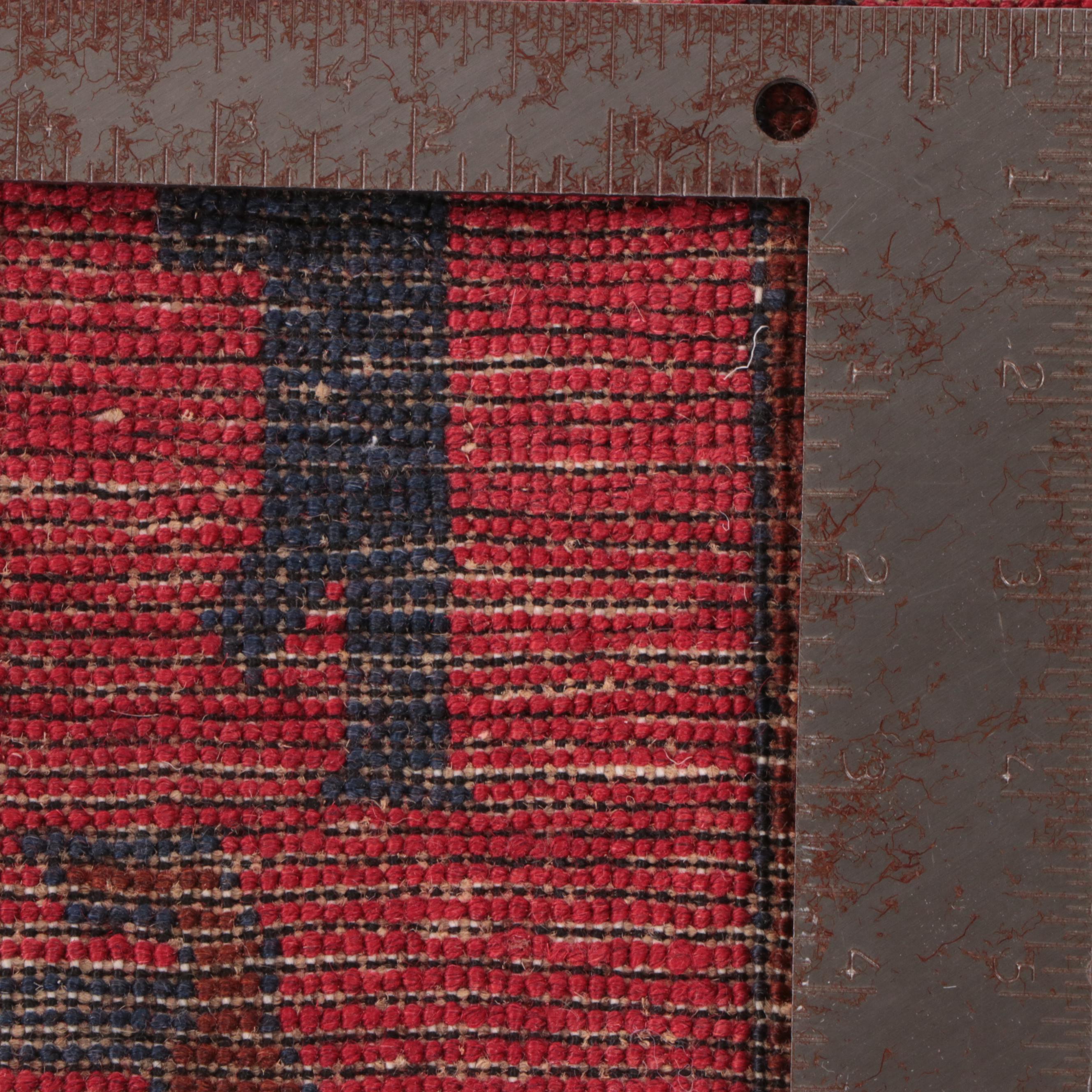 2'1 x 2'9 Hand-Knotted Afghan Pictorial War Accent Rug