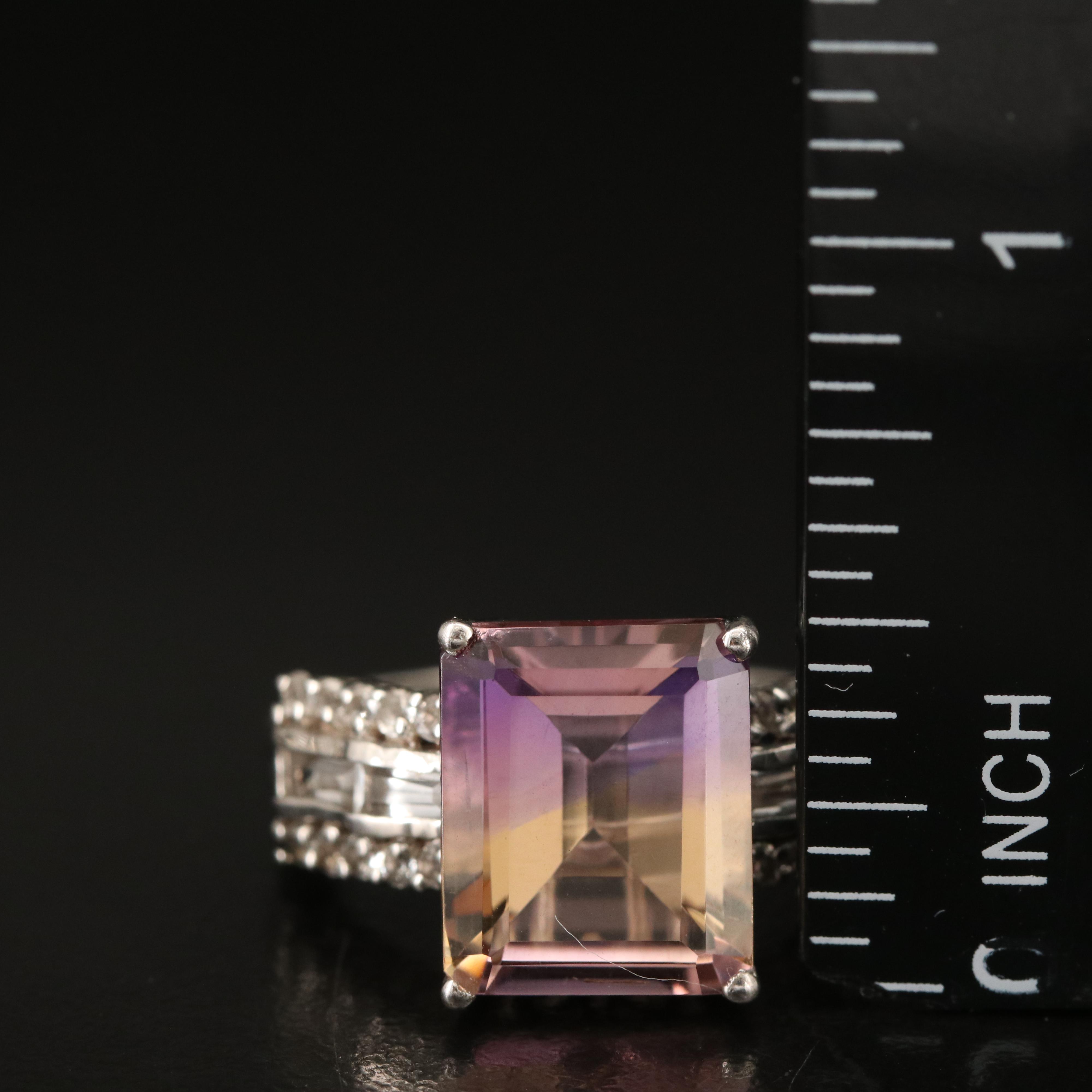 Sterling Ametrine and Topaz Ring and Earrings