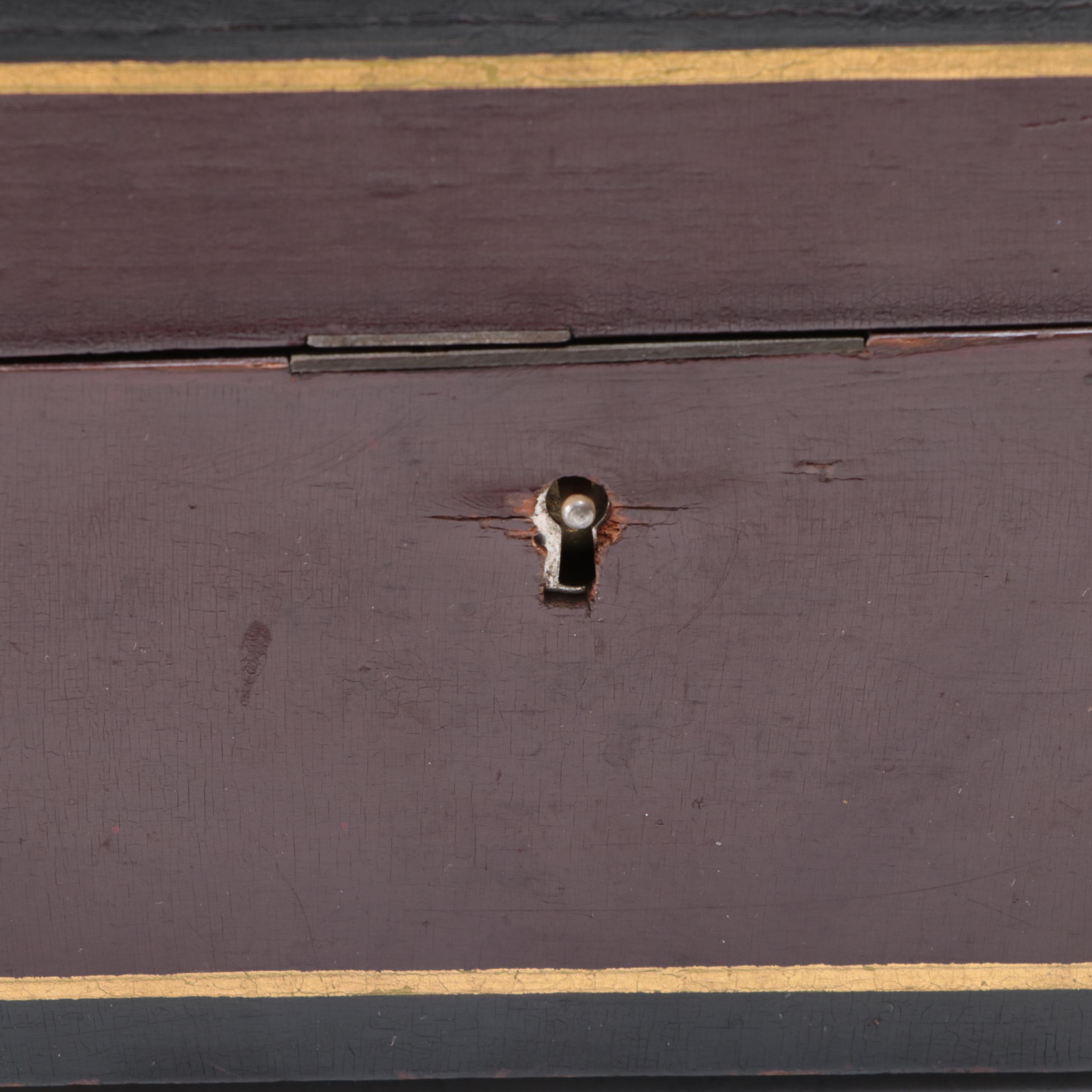Chris Ramsey Cherry Top Hat with Victorian Cribbage Board and Painted Box