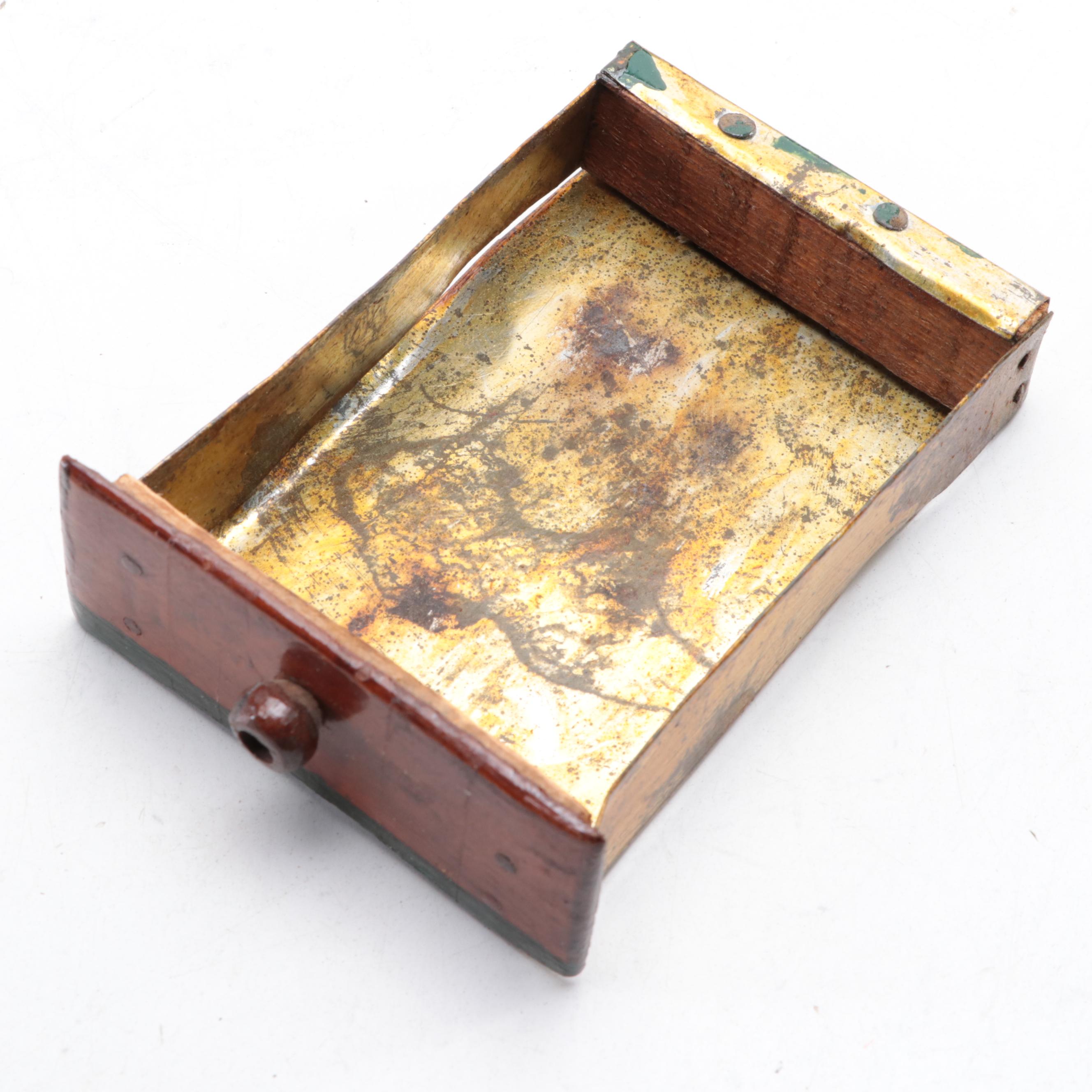 Chris Ramsey Cherry Top Hat with Victorian Cribbage Board and Painted Box