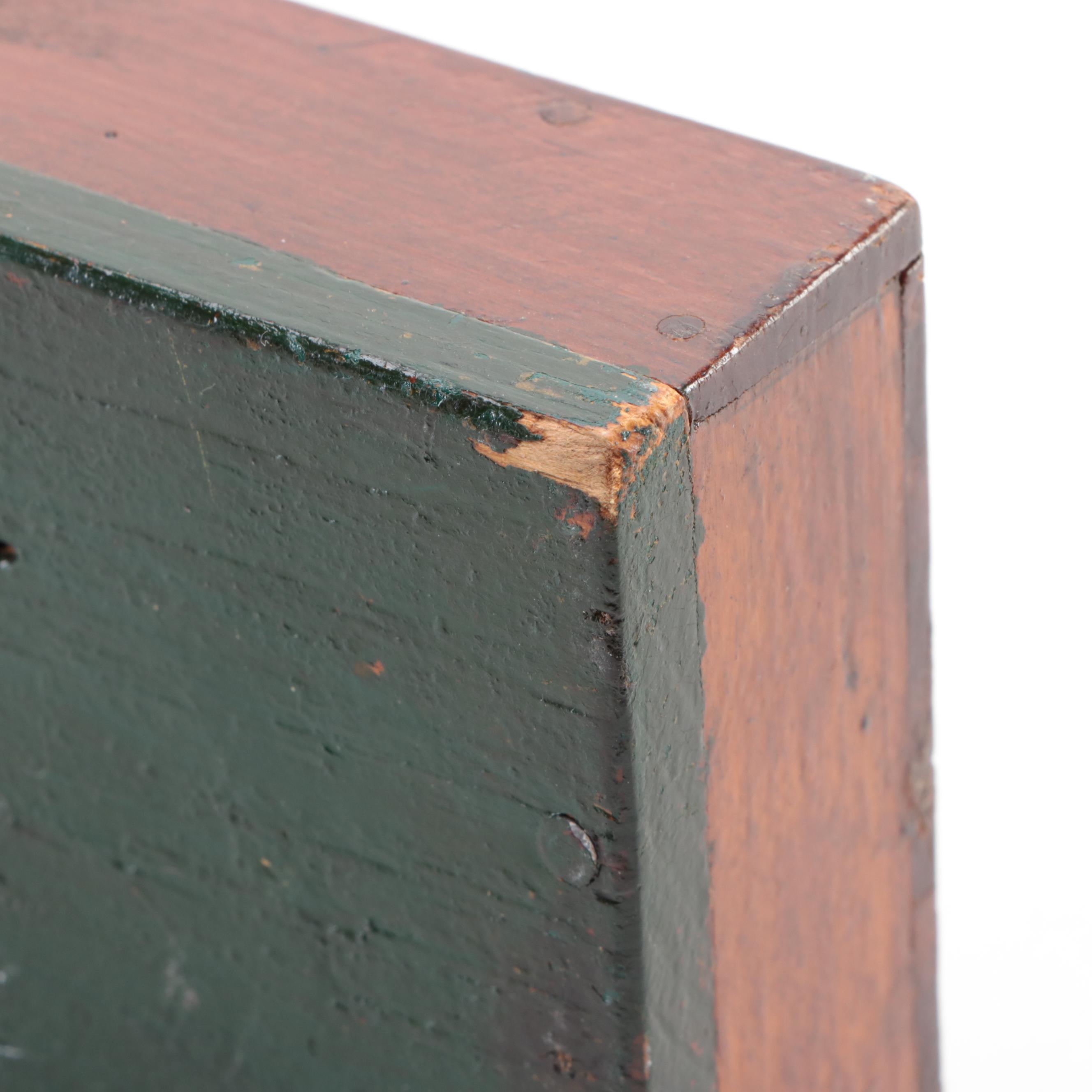 Chris Ramsey Cherry Top Hat with Victorian Cribbage Board and Painted Box